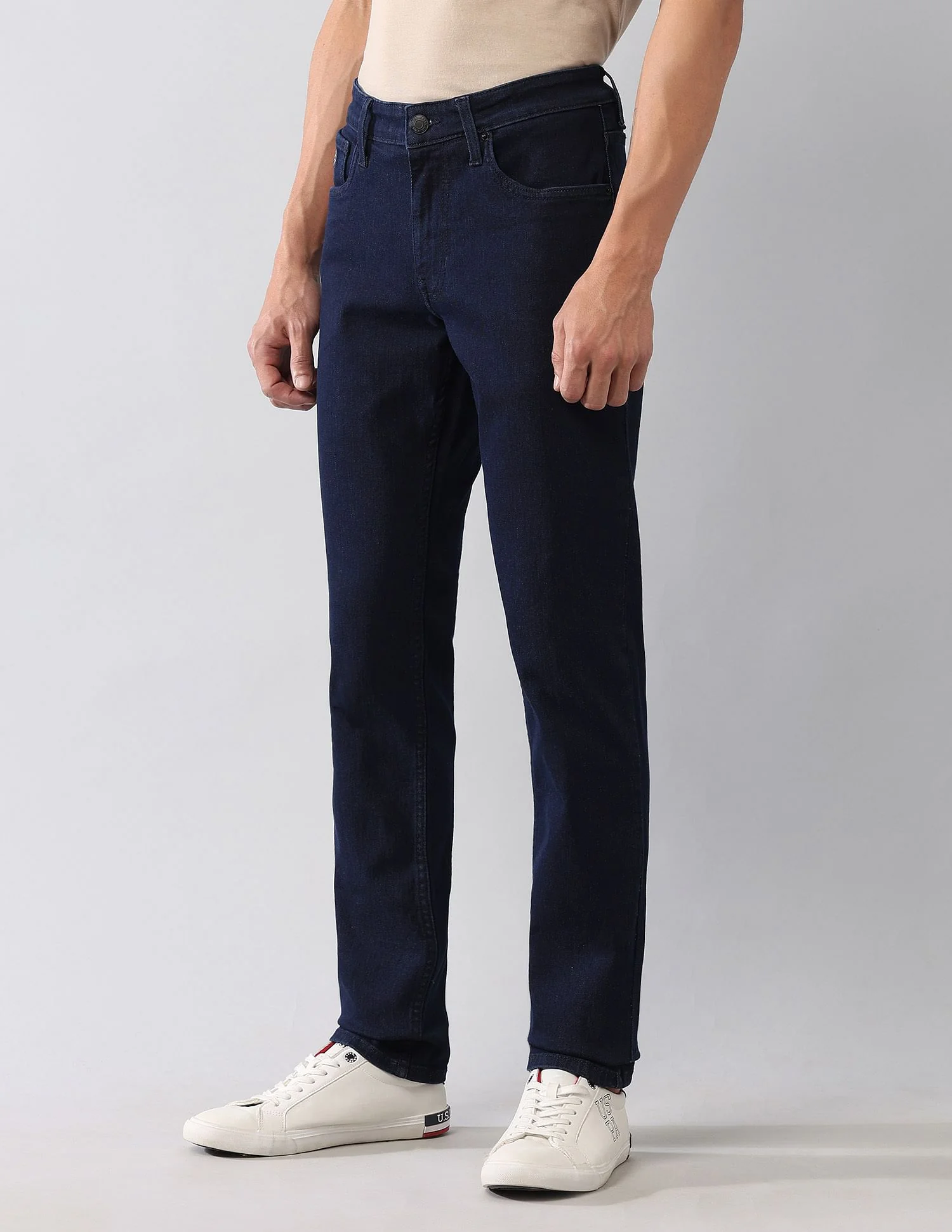 Brandon Slim Tapered Fit Blue Jeans - Image 4