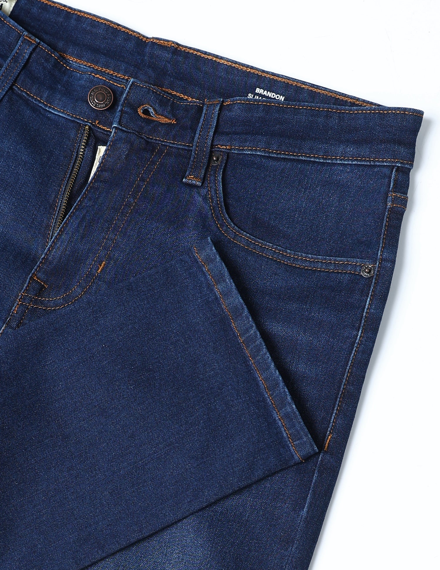 Brandon Slim Tapered Fit Blue Jeans - Image 2