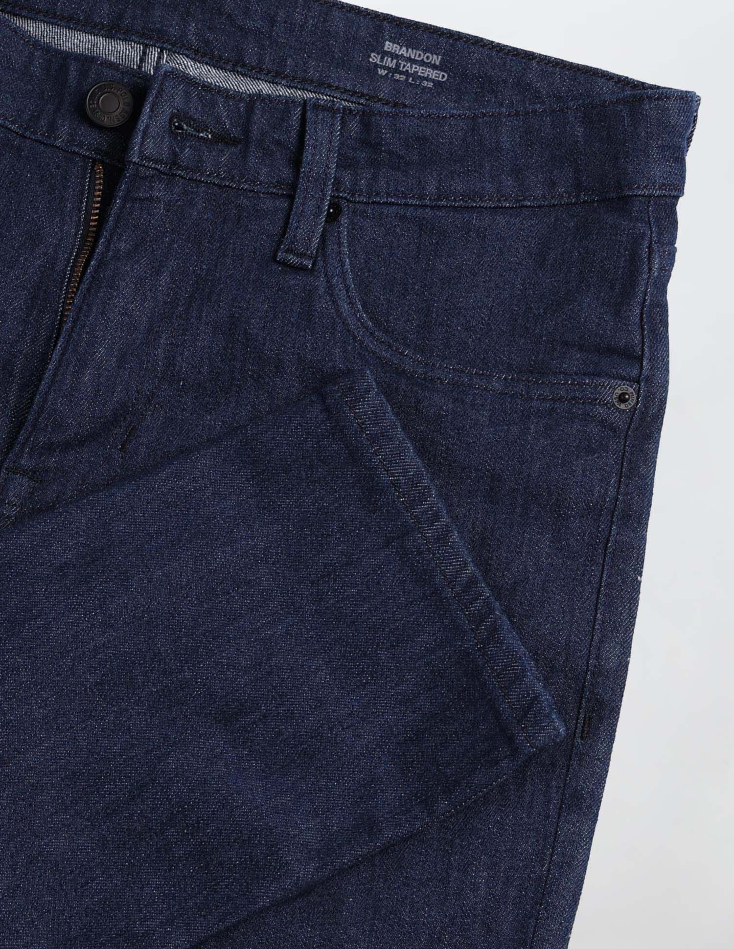 Brandon Slim Tapered Fit Blue Jeans - Image 2