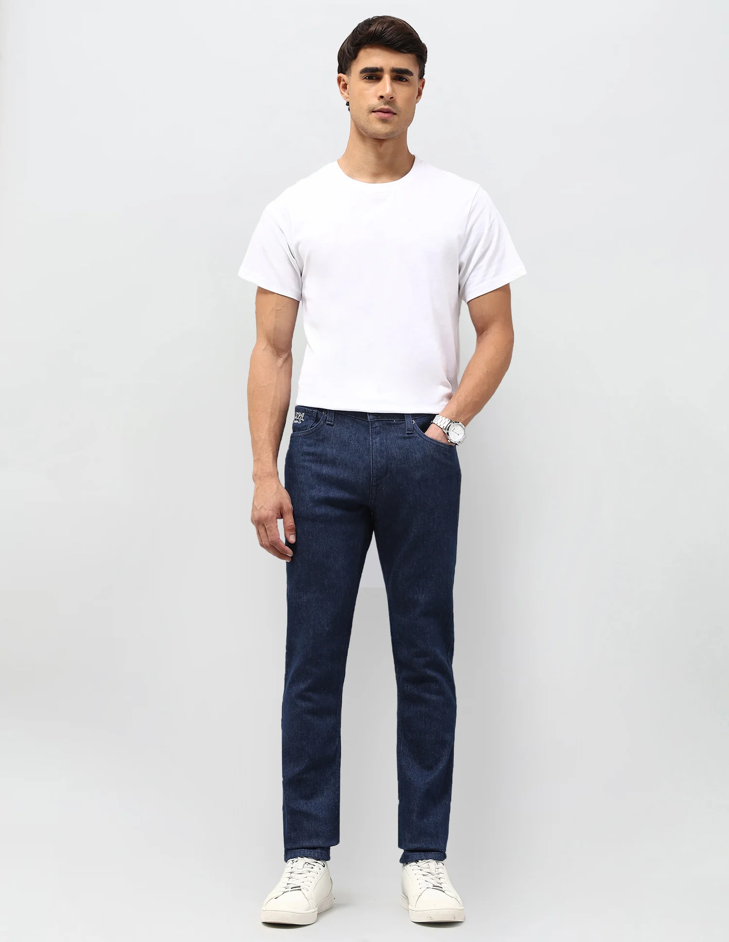 Brandon Slim Tapered Fit Blue Jeans - Image 3