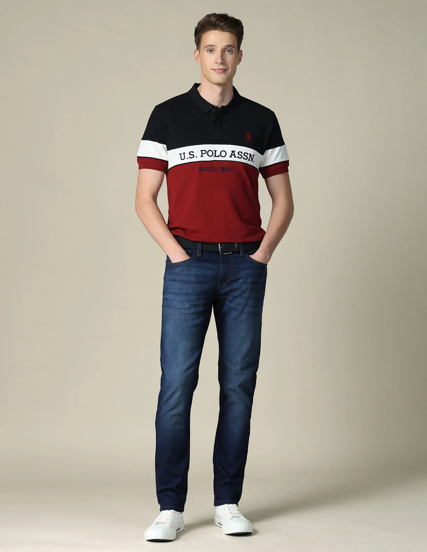 Brandon Slim Tapered Fit Blue Jeans - Image 3