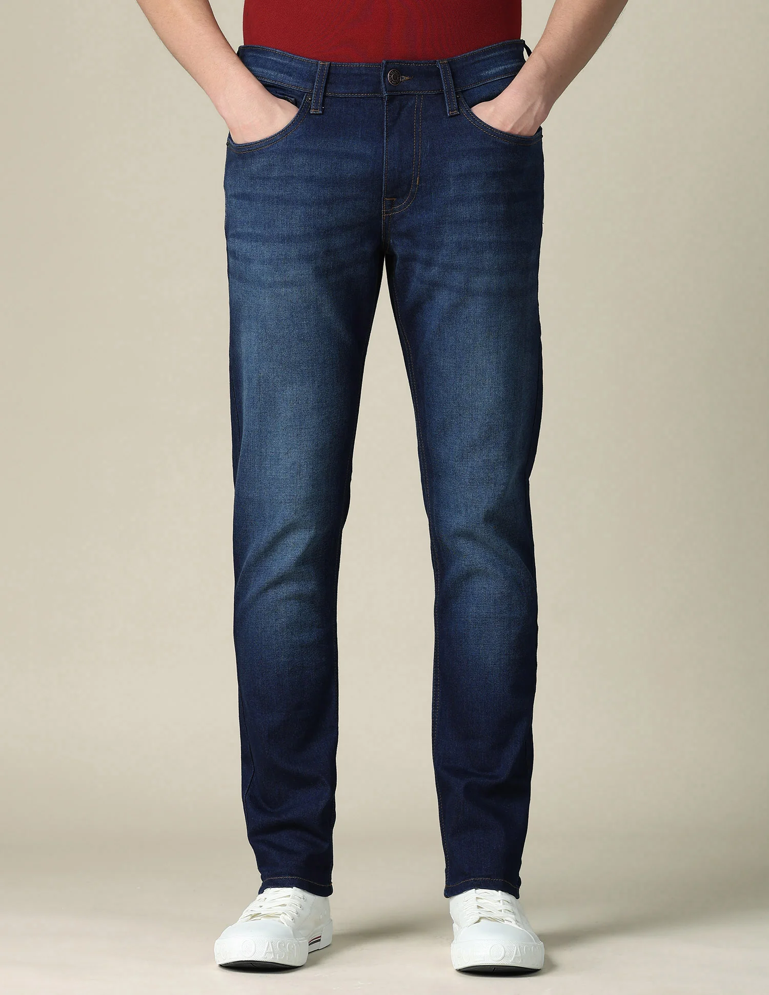 Brandon Slim Tapered Fit Blue Jeans - Image 6