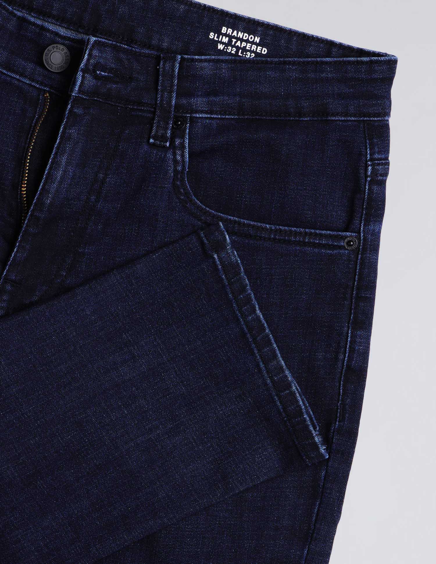 Brandon Slim Tapered Fit Blue Jeans - Image 2