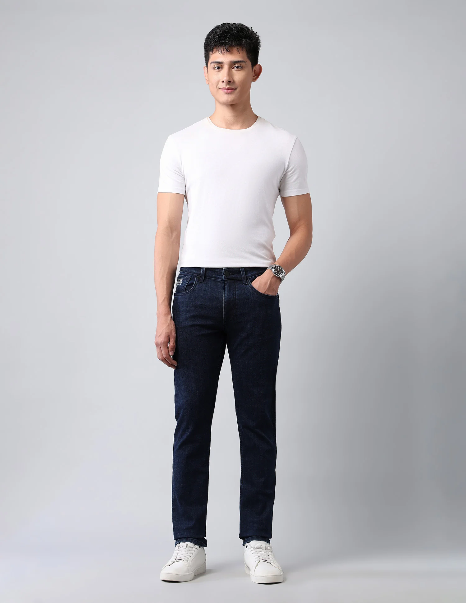 Brandon Slim Tapered Fit Blue Jeans - Image 3
