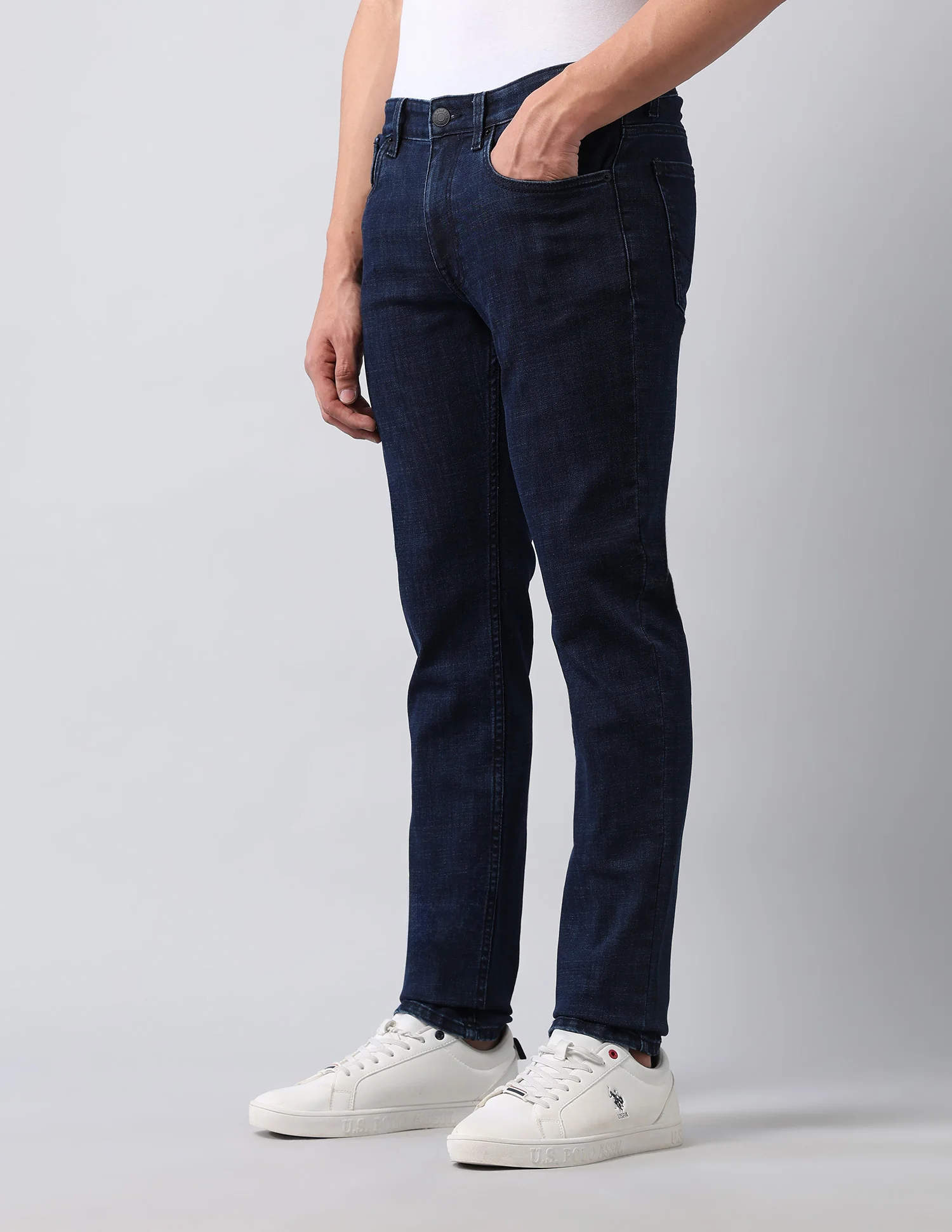 Brandon Slim Tapered Fit Blue Jeans - Image 4