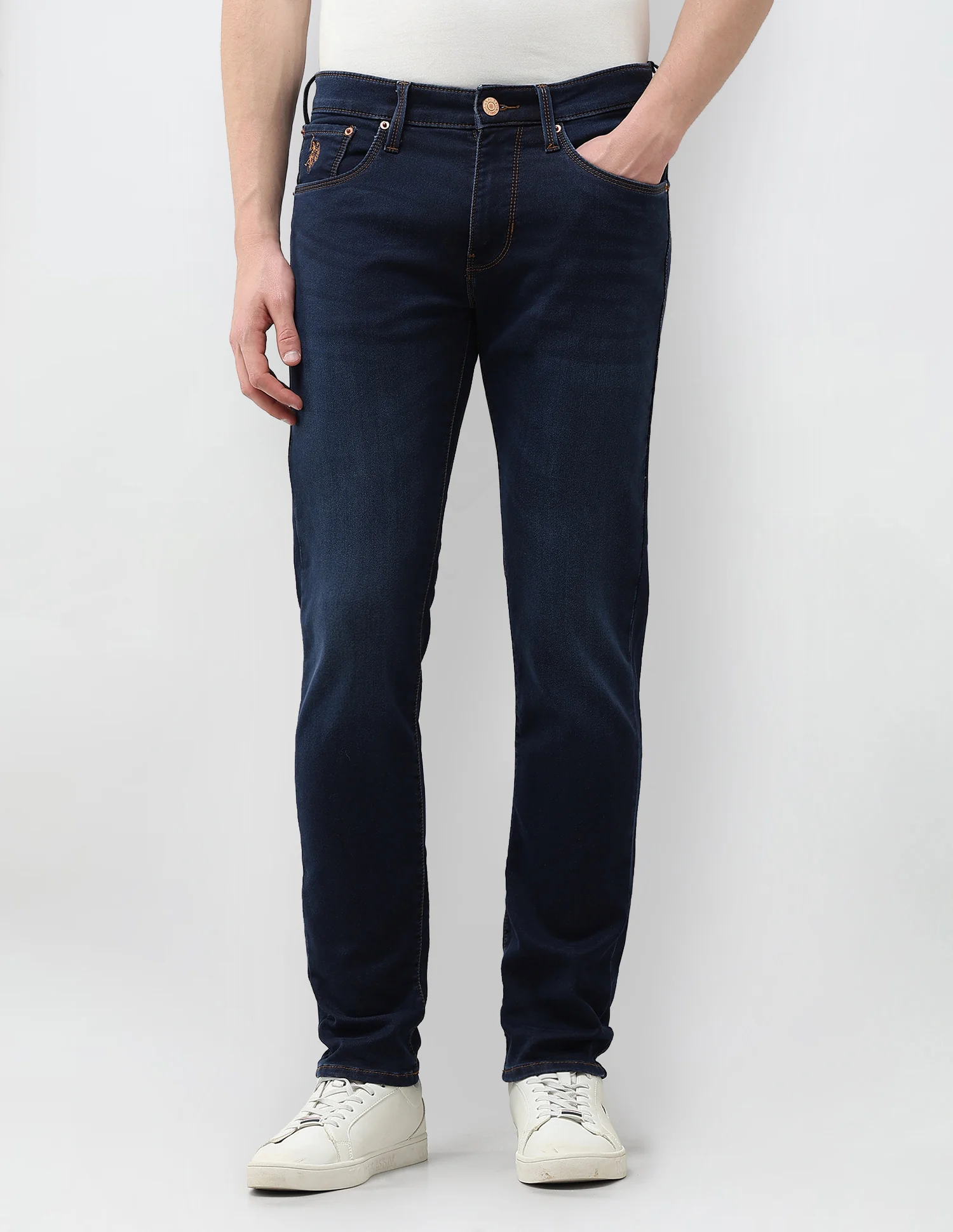 Brandon Slim Tapered Fit Blue Jeans - Image 6