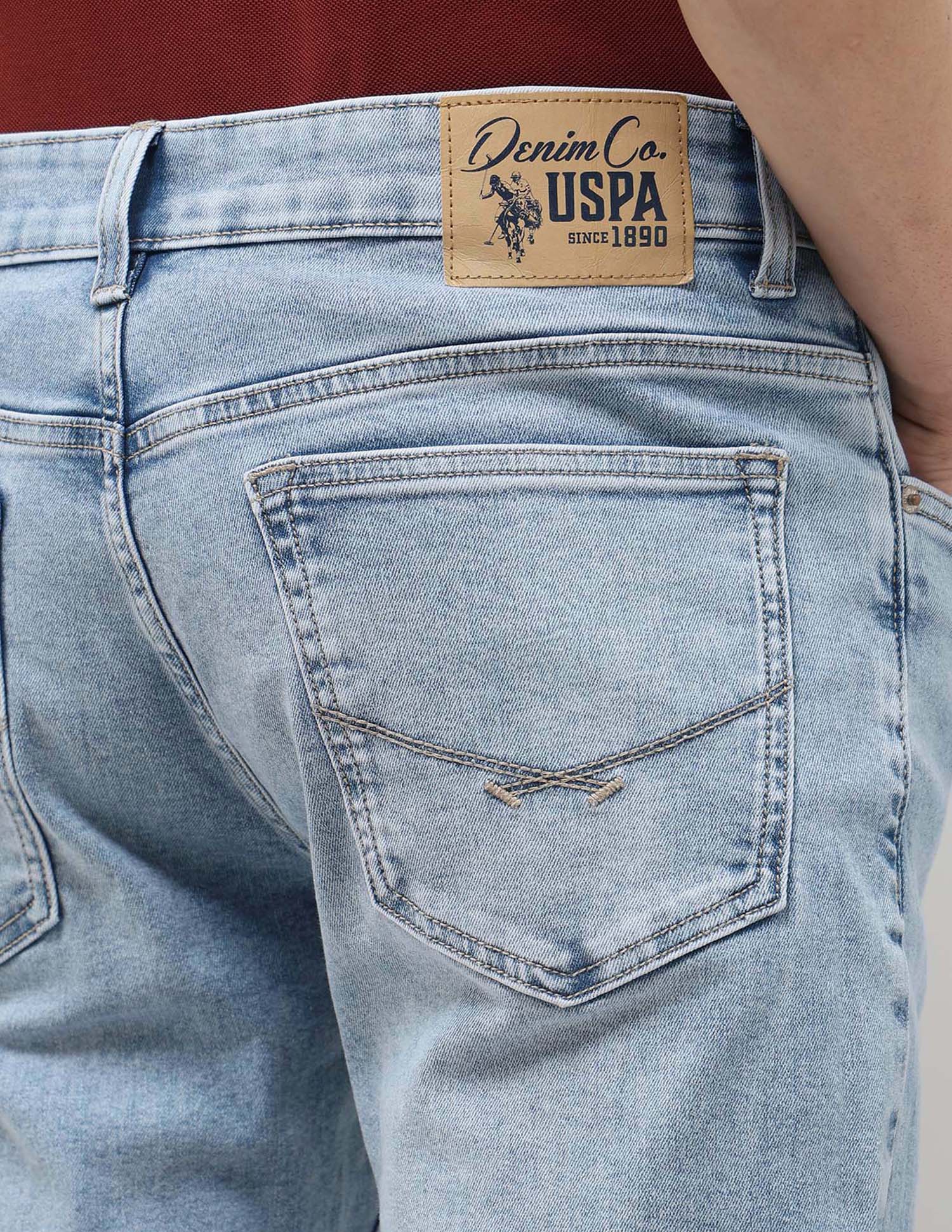 Brandon Slim Tapered Fit Blue Jeans - Image 8