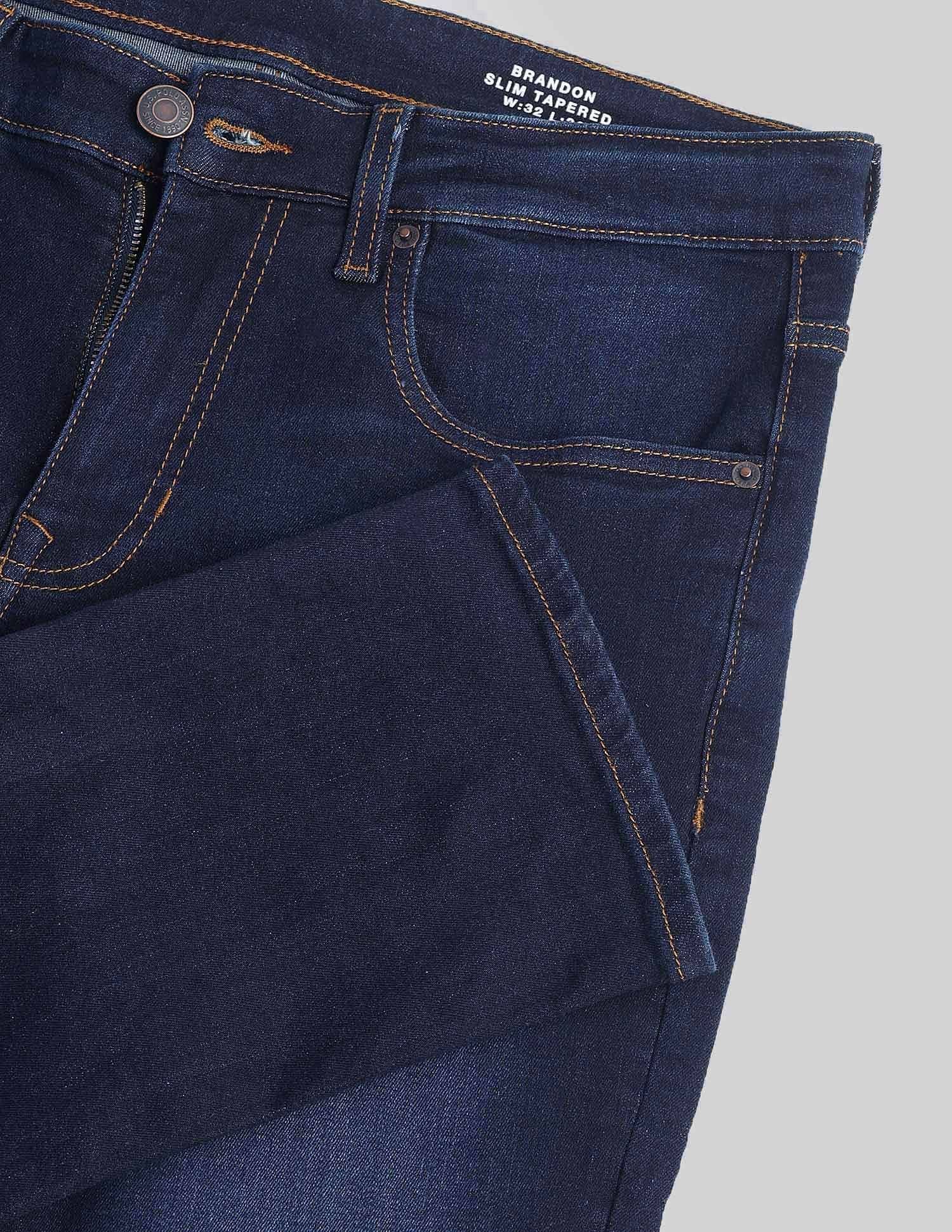 Brandon Slim Tapered Fit Blue Jeans - Image 2
