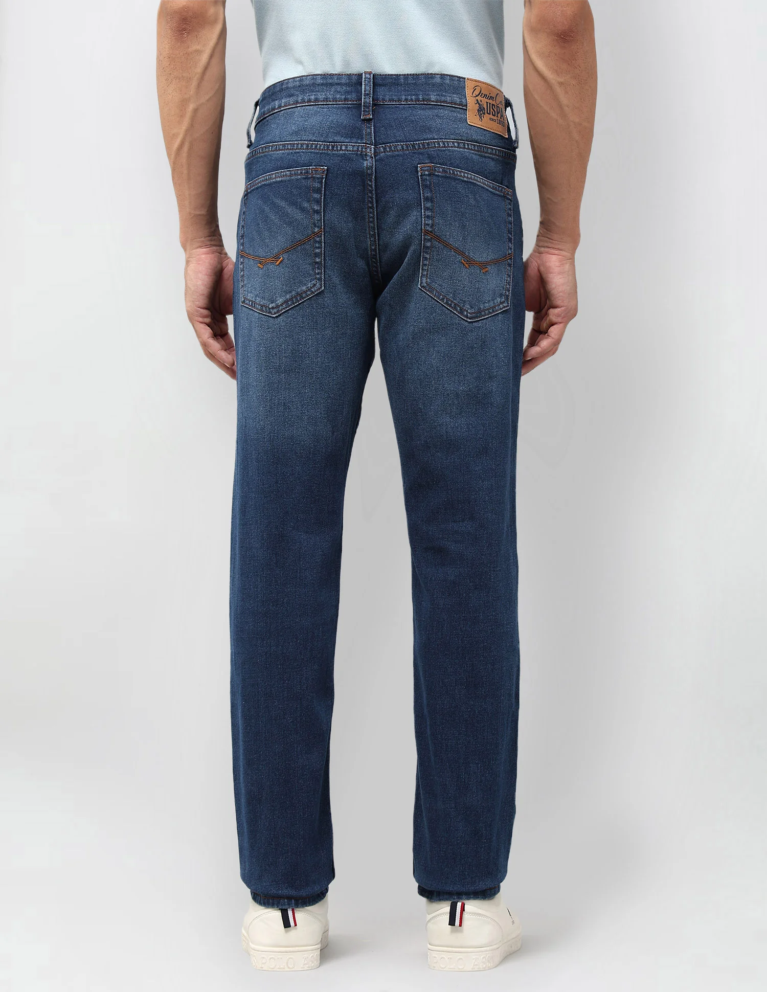 Brandon Slim Tapered Fit Blue Jeans - Image 5