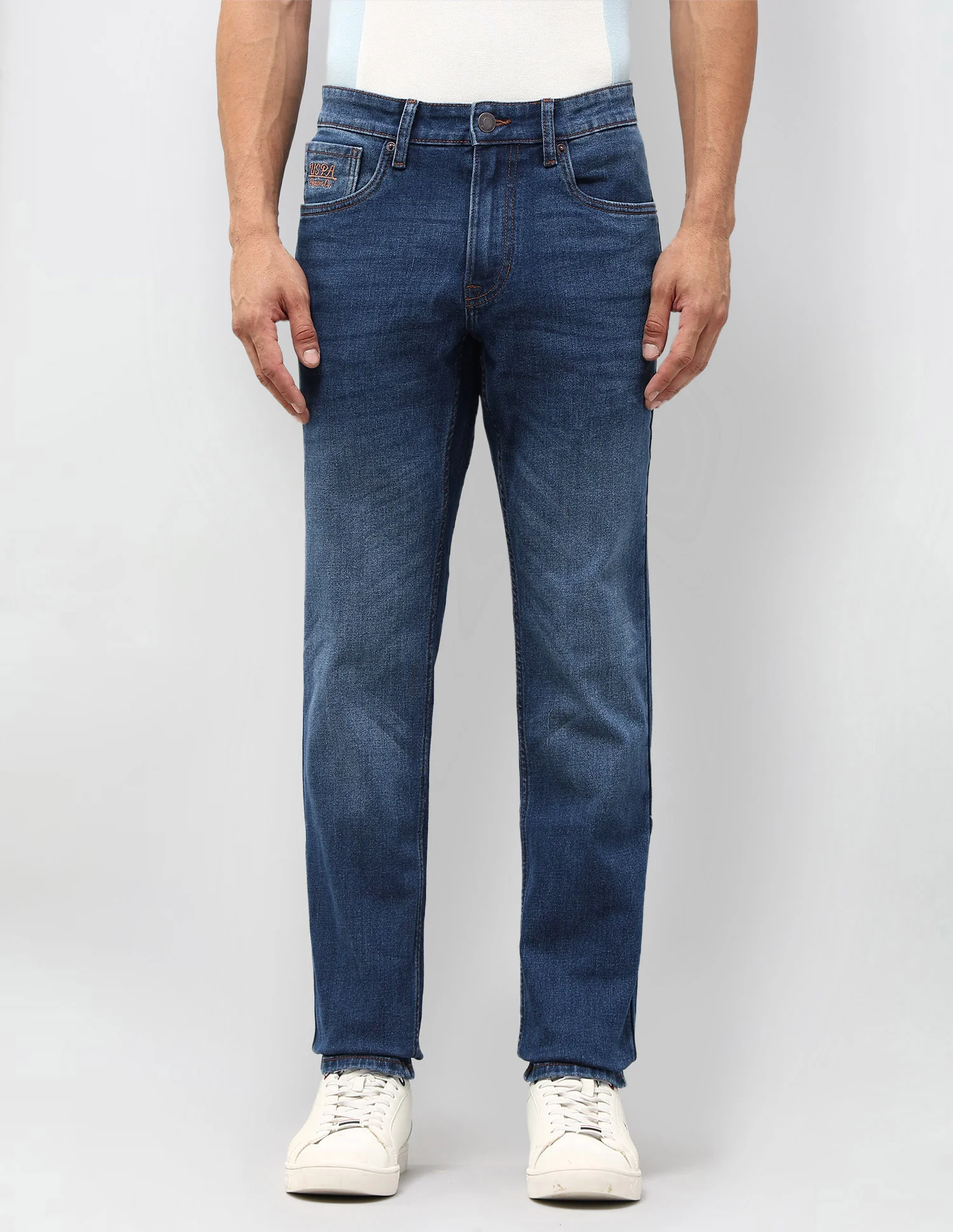 Brandon Slim Tapered Fit Blue Jeans - Image 6