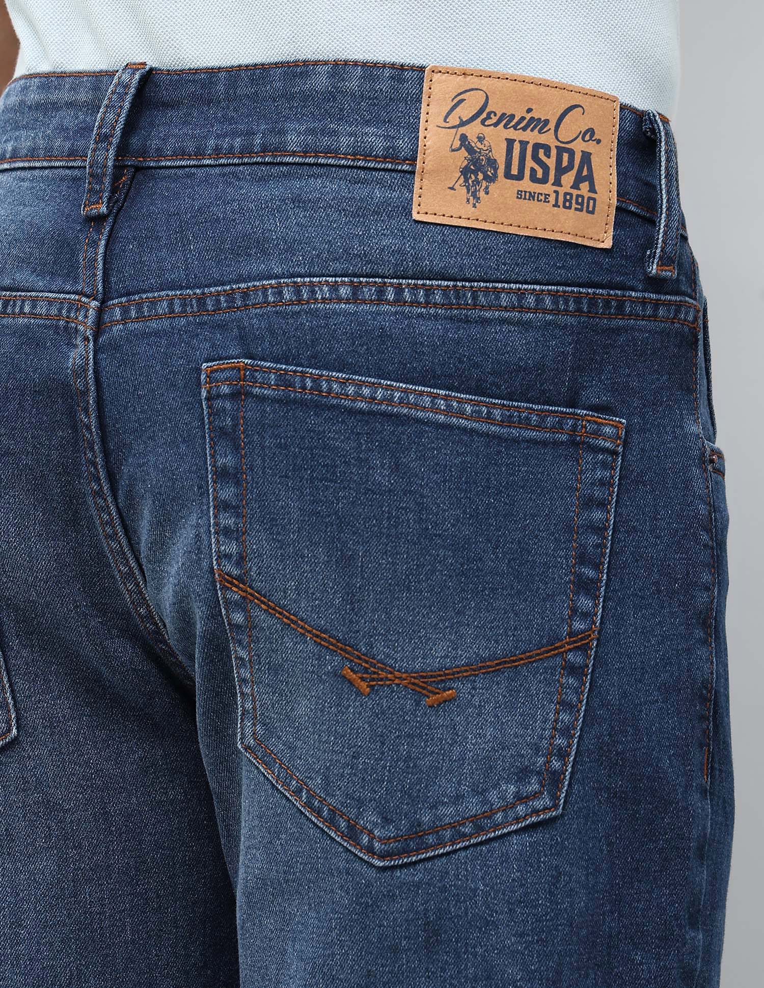 Brandon Slim Tapered Fit Blue Jeans - Image 8