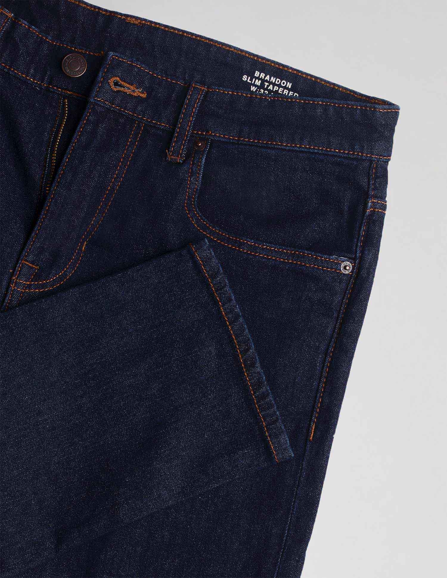 Brandon Slim Tapered Fit Blue Jeans - Image 2