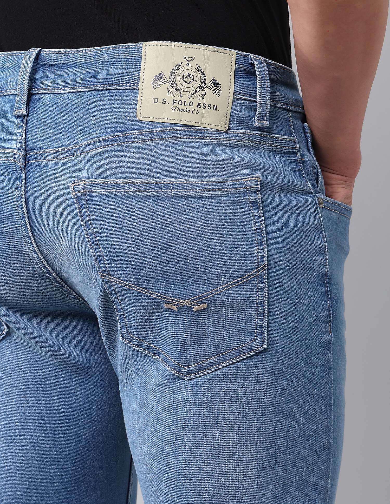 Brandon Slim Tapered Fit Blue Jeans - Image 8
