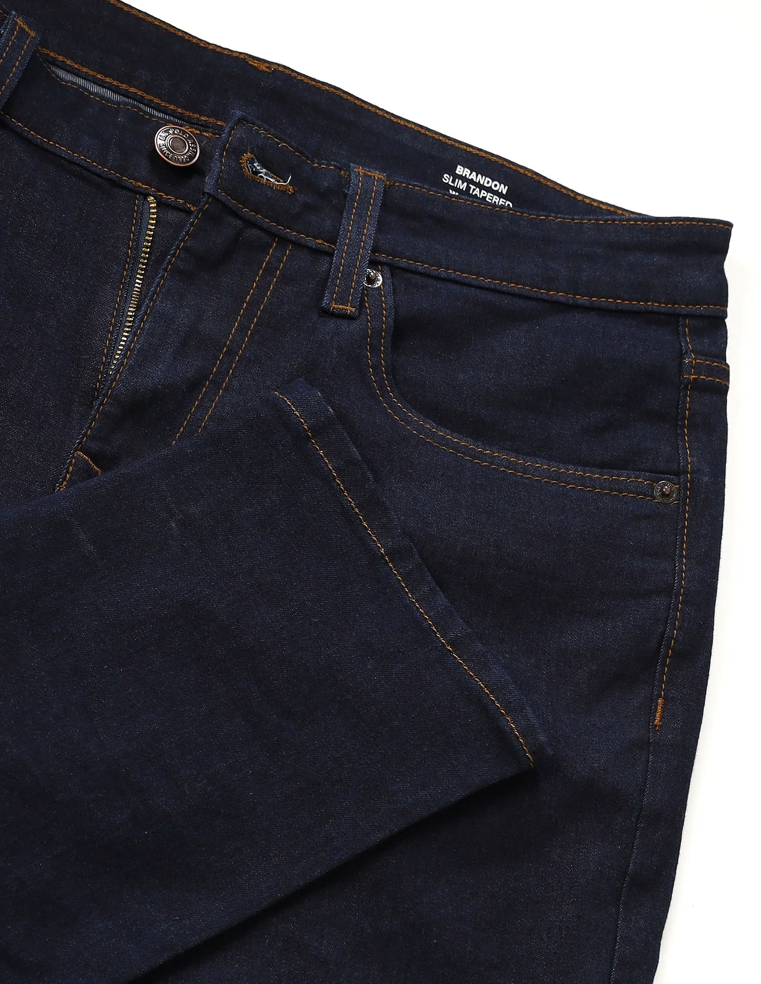 Brandon Slim Tapered Fit Blue Jeans - Image 2