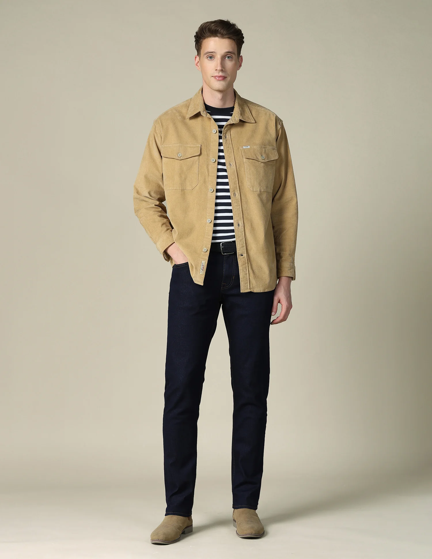 Brandon Slim Tapered Fit Blue Jeans - Image 3