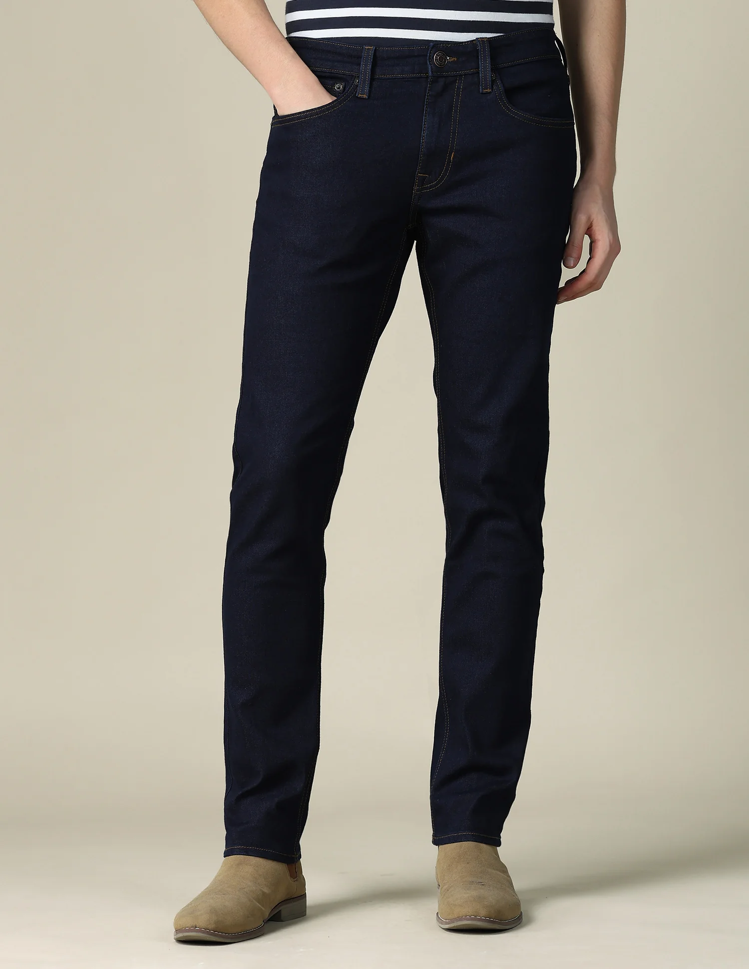 Brandon Slim Tapered Fit Blue Jeans - Image 6