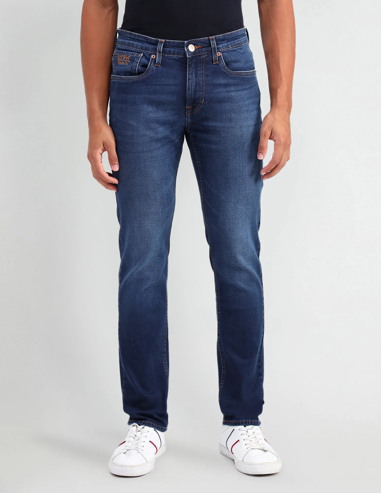 Brandon Slim Tapered Fit Blue Jeans - Image 6