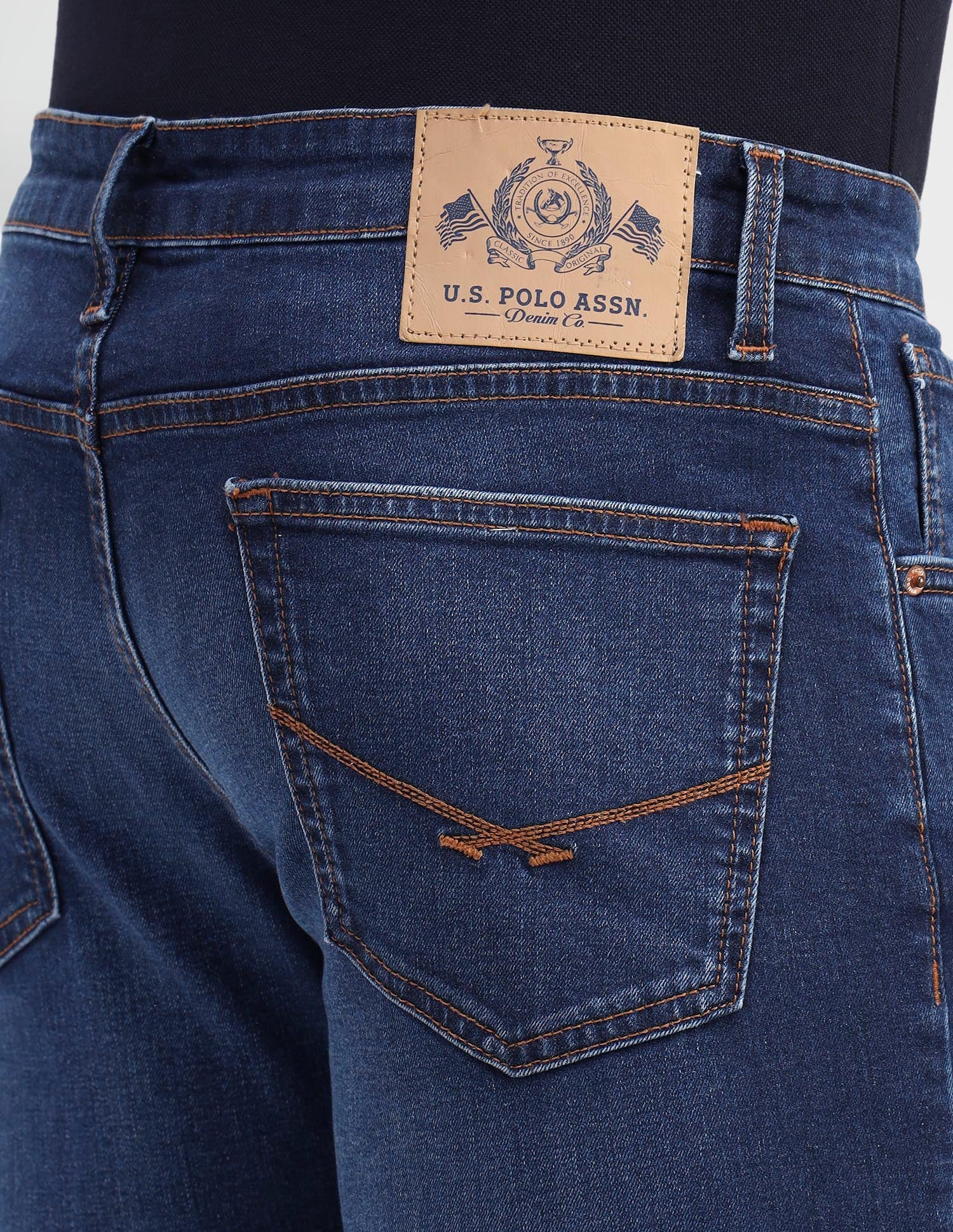 Brandon Slim Tapered Fit Blue Jeans - Image 7