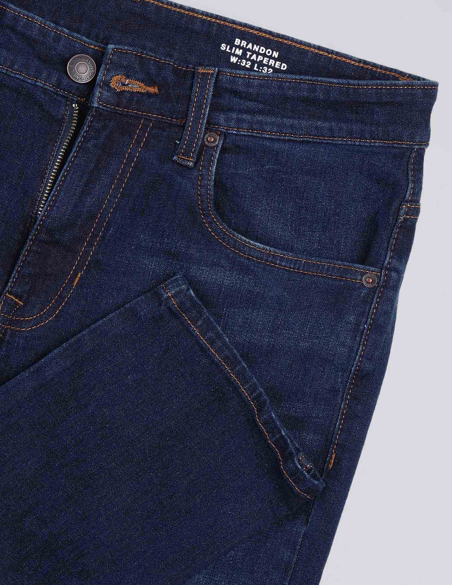 Brandon Slim Tapered Fit Blue Jeans - Image 2