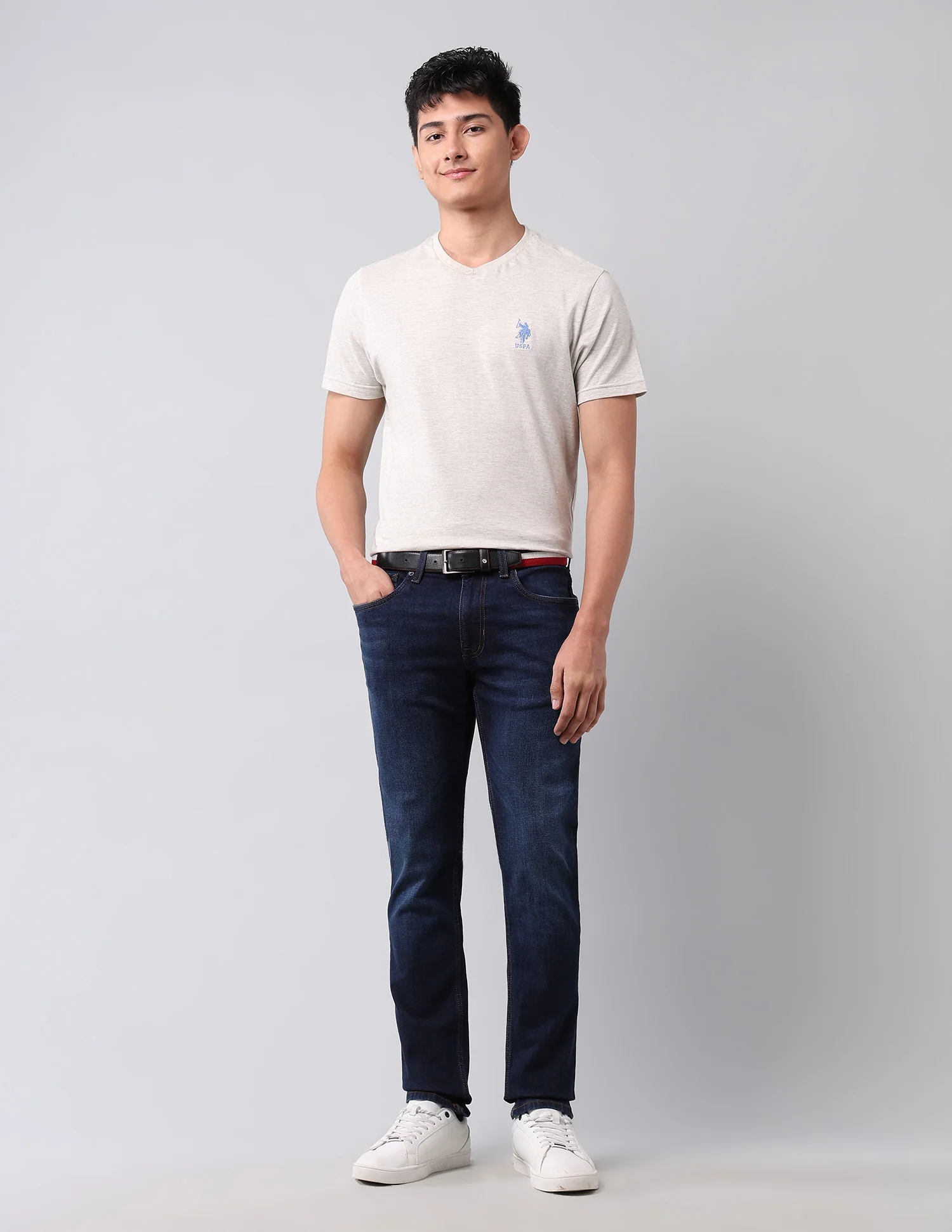 Brandon Slim Tapered Fit Blue Jeans - Image 3