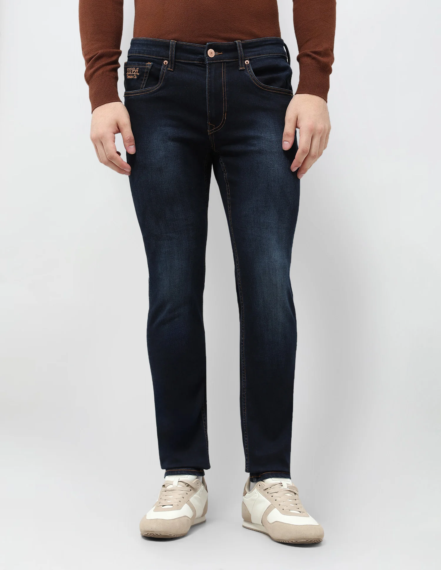Brandon Slim Tapered Fit Blue Jeans - Image 6