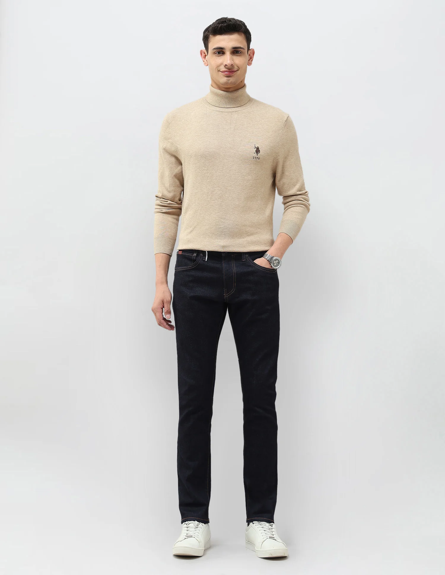 Brandon Slim Tapered Fit Blue Jeans - Image 3
