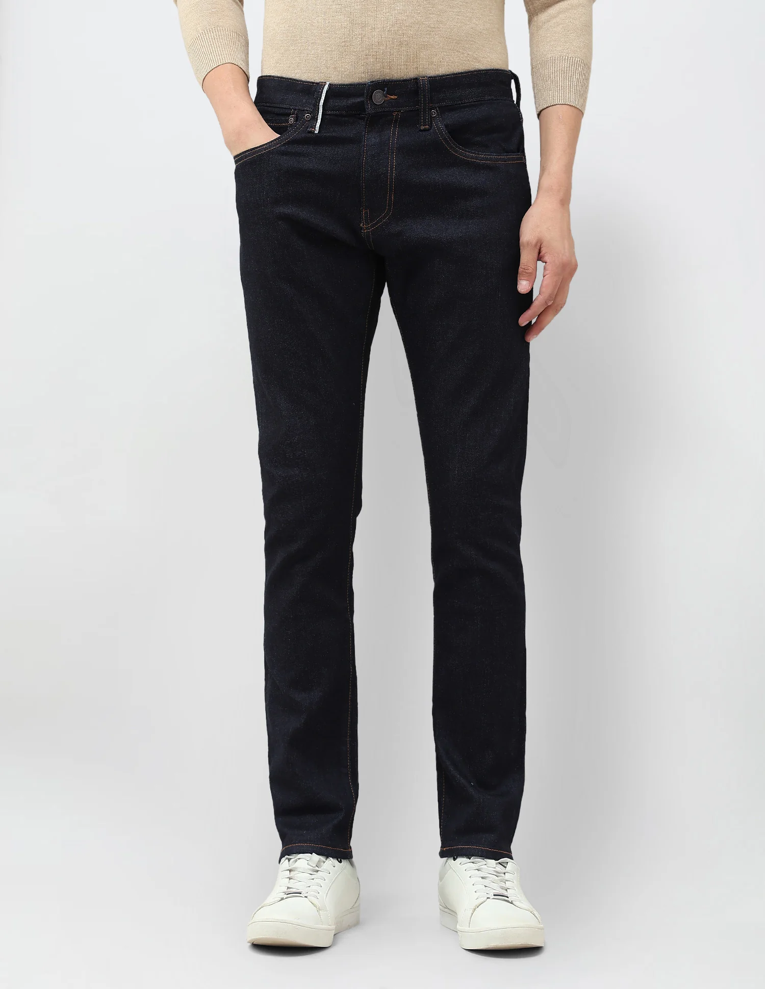 Brandon Slim Tapered Fit Blue Jeans - Image 6