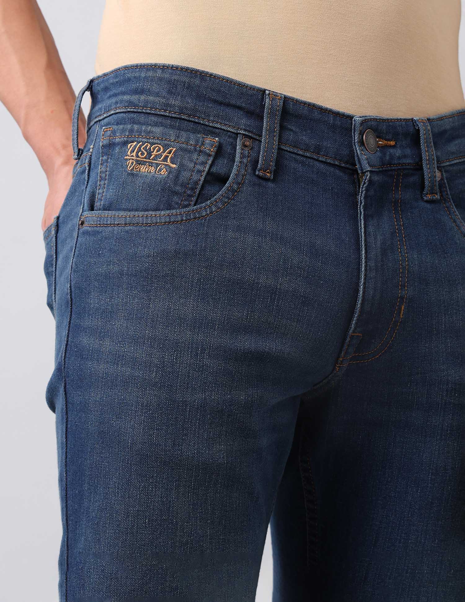 Brandon Slim Tapered Fit Blue Jeans - Image 7