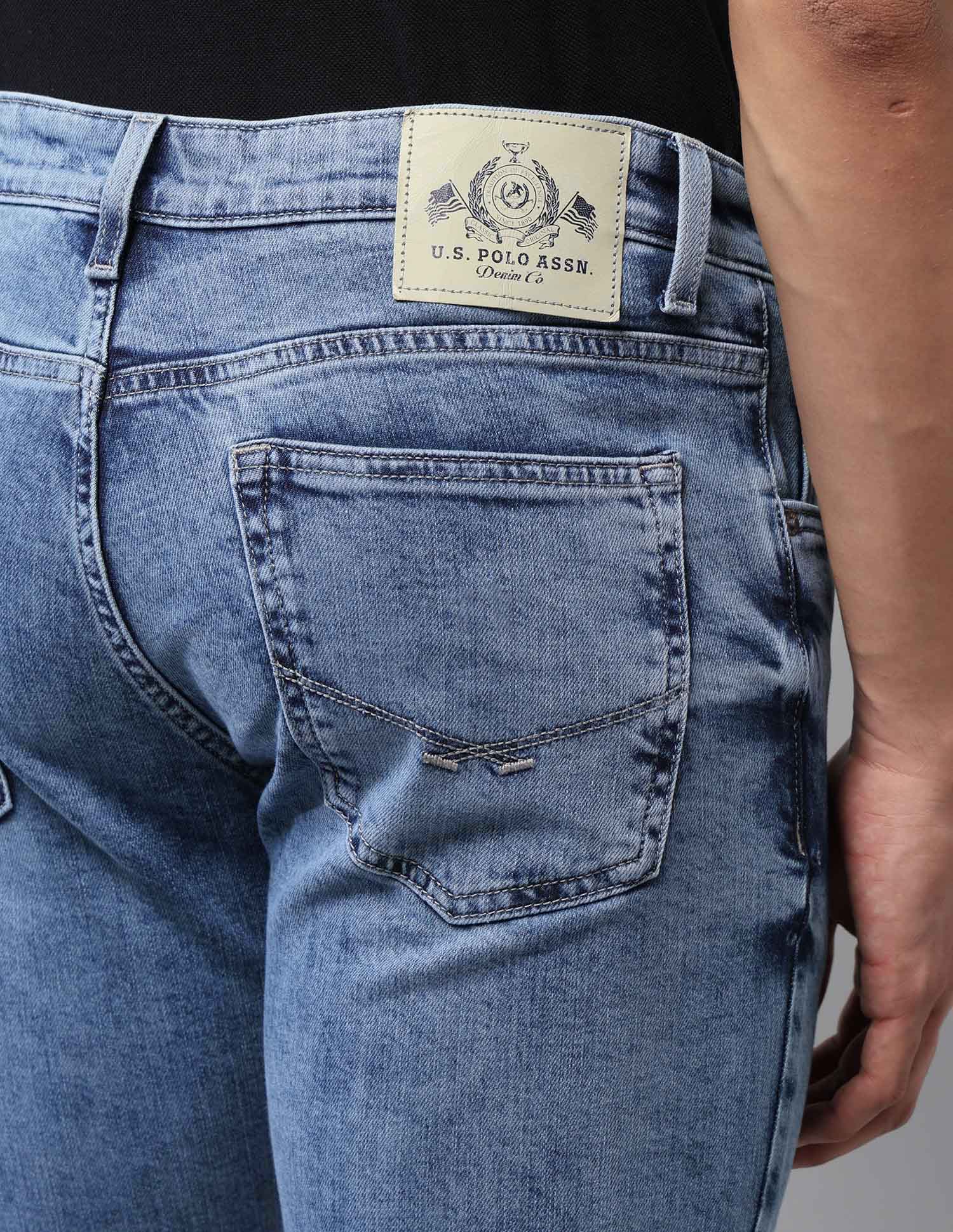 Brandon Slim Tapered Fit Blue Jeans - Image 8