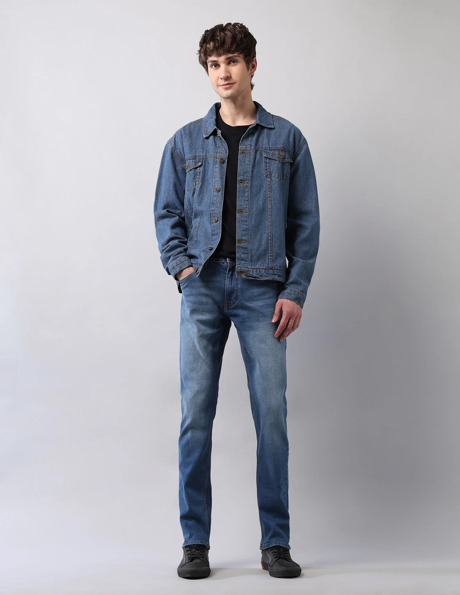Brandon Slim Tapered Fit Blue Jeans - Image 3