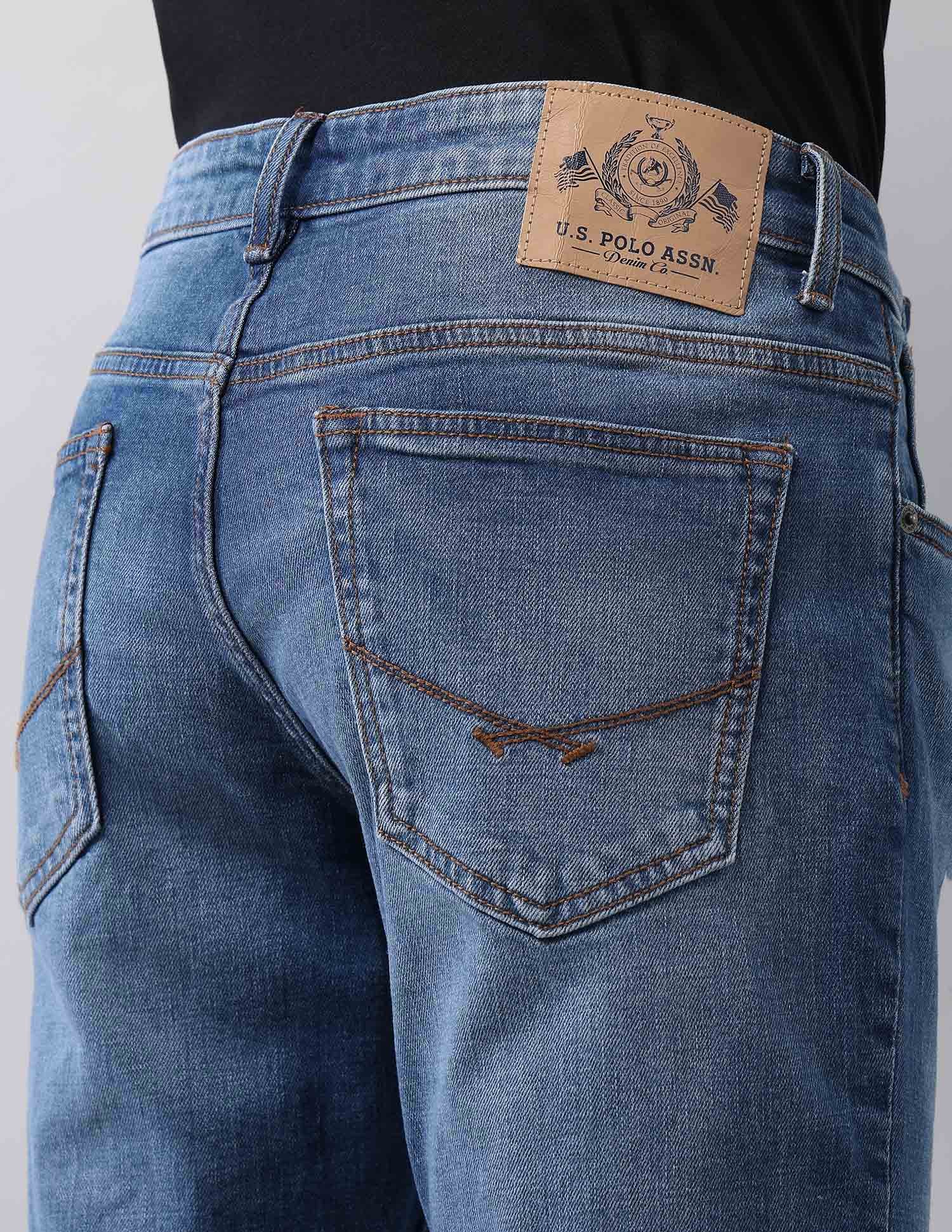 Brandon Slim Tapered Fit Blue Jeans - Image 8
