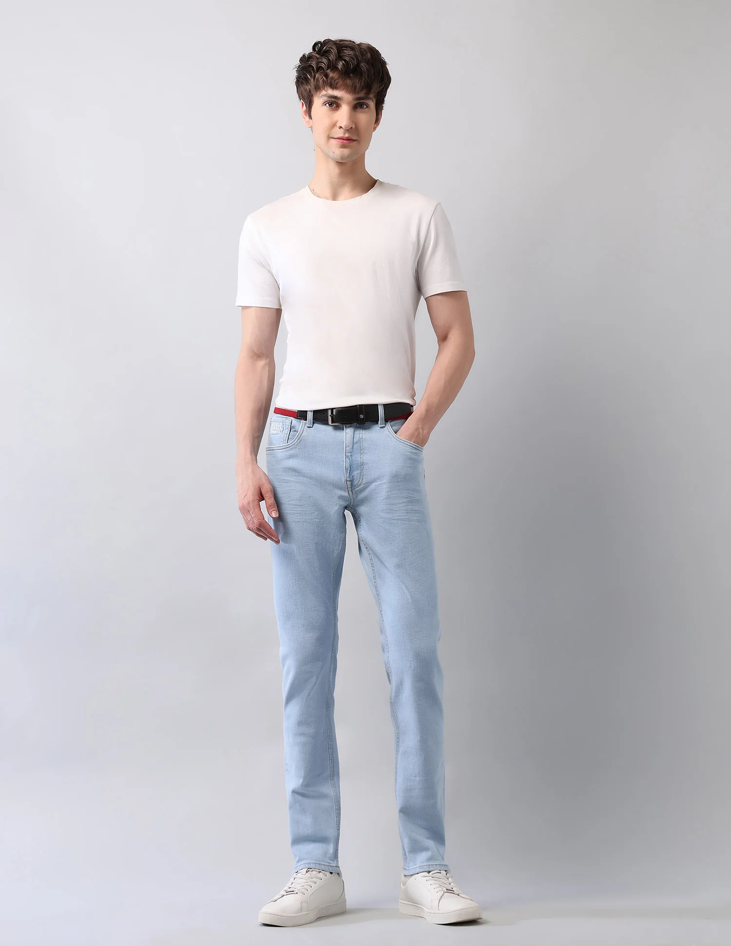 Brandon Slim Tapered Fit Blue Jeans - Image 3