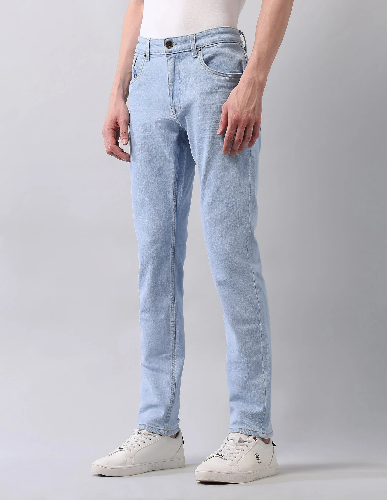 Brandon Slim Tapered Fit Blue Jeans - Image 4