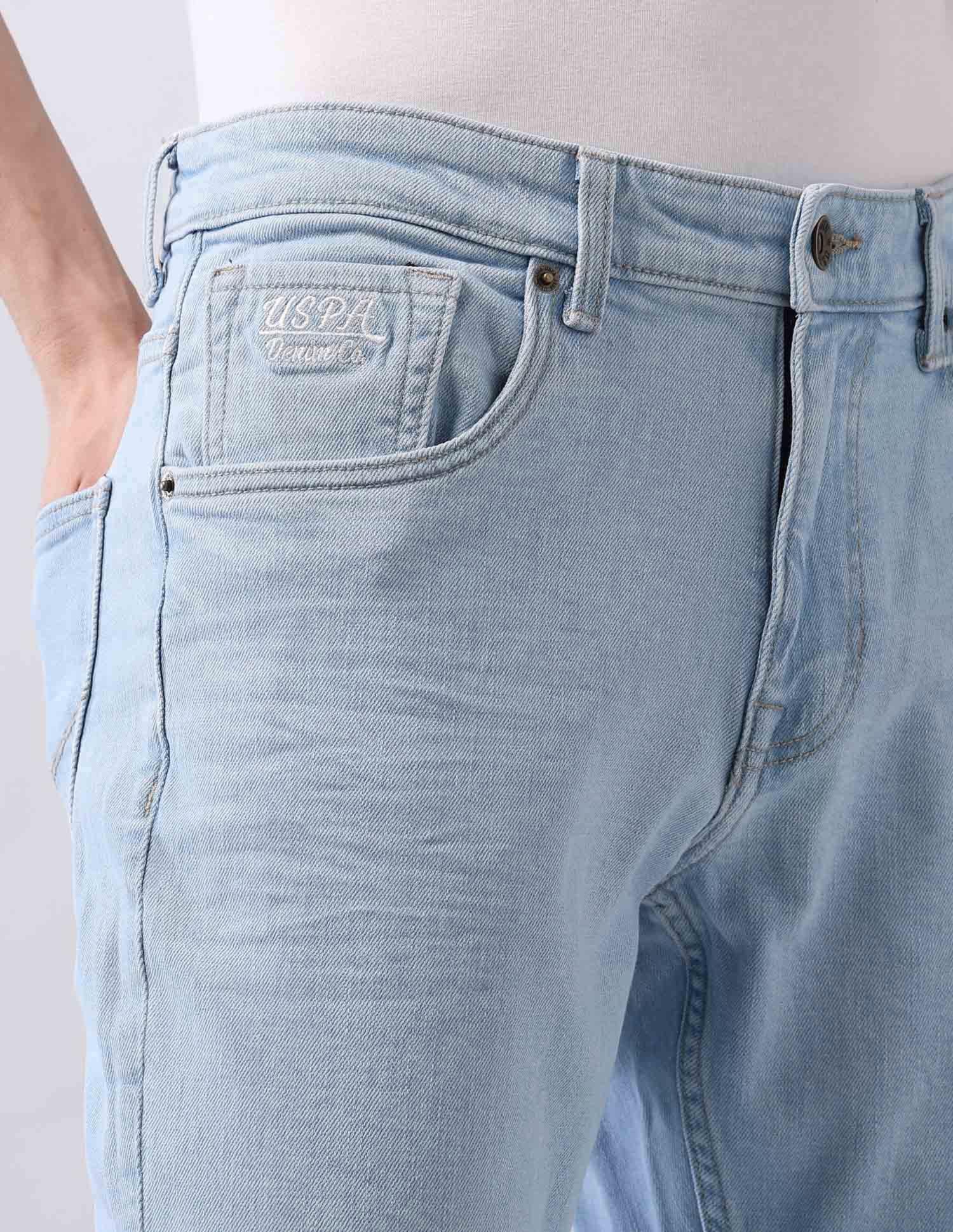 Brandon Slim Tapered Fit Blue Jeans - Image 7