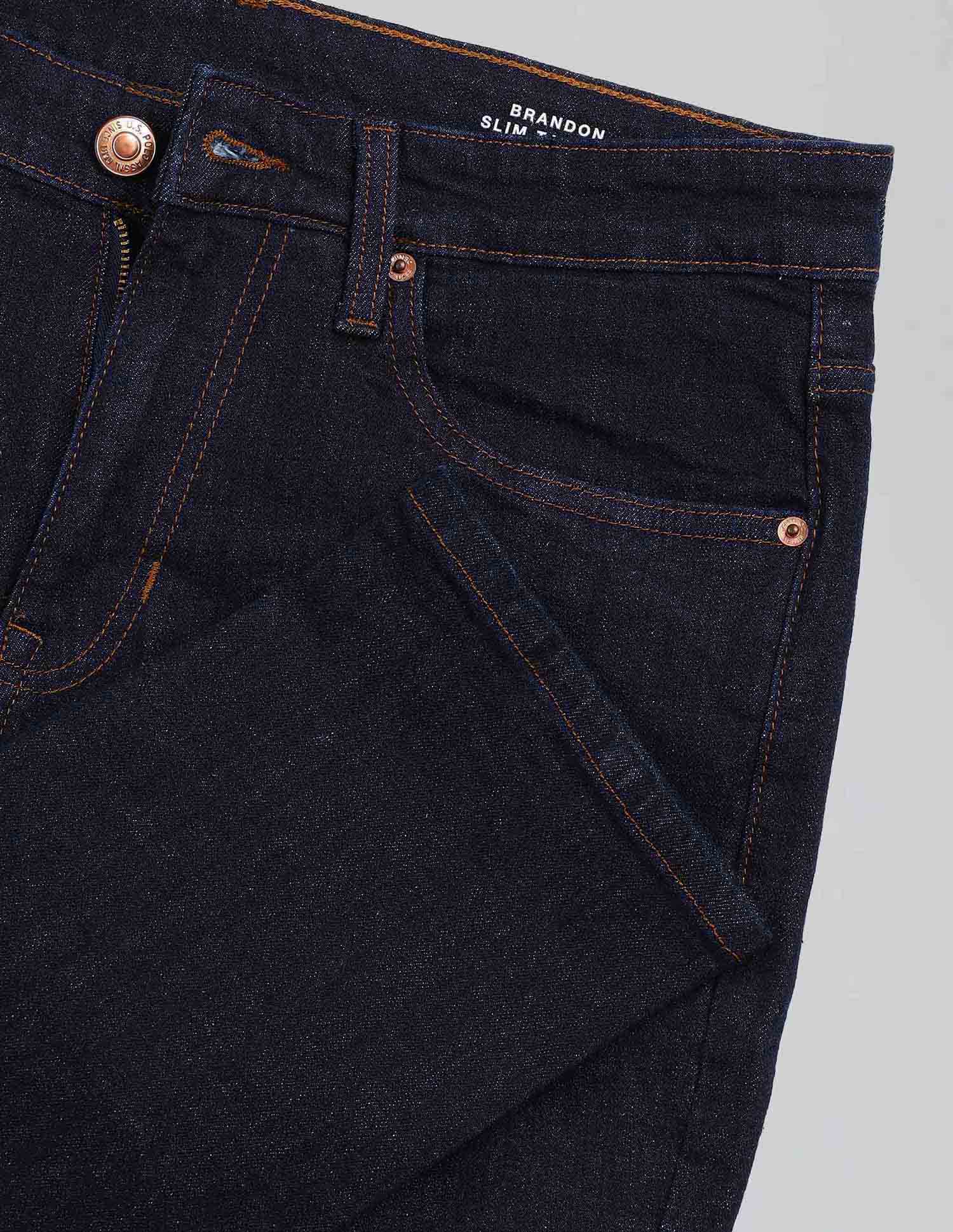 Brandon Slim Tapered Fit Blue Jeans - Image 2