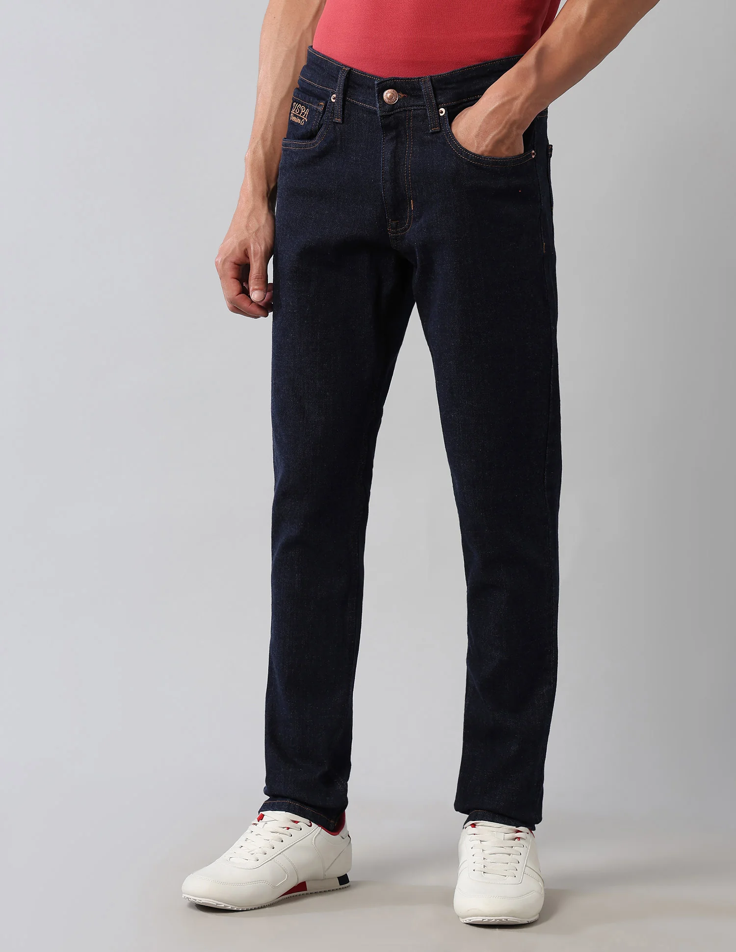 Brandon Slim Tapered Fit Blue Jeans - Image 4