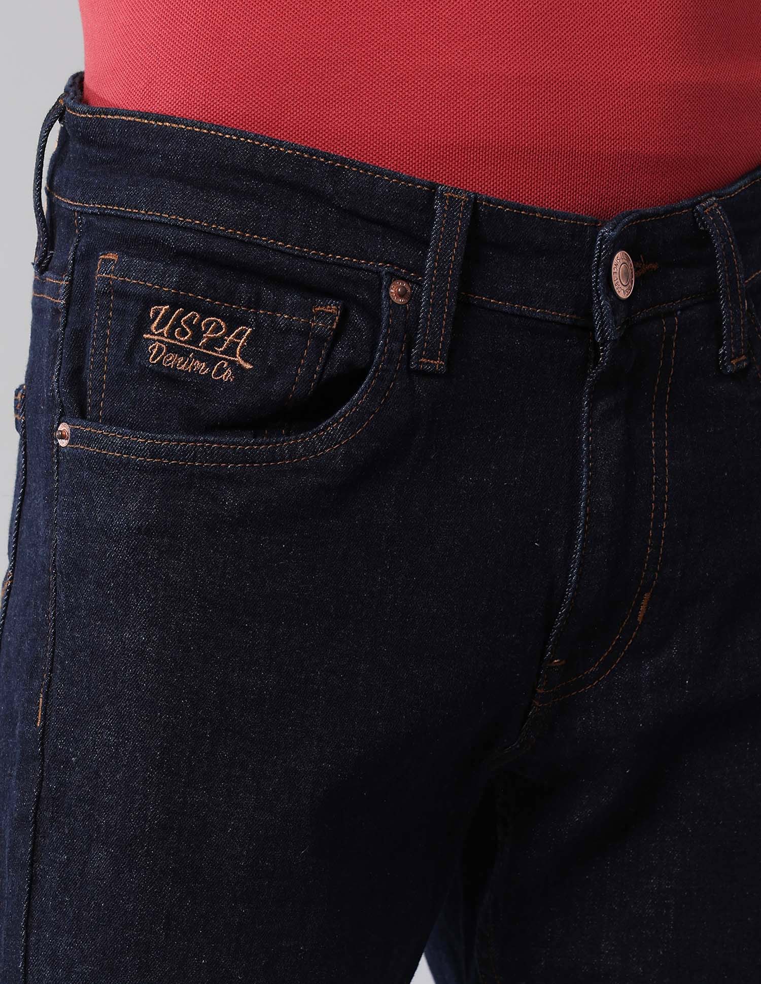 Brandon Slim Tapered Fit Blue Jeans - Image 7