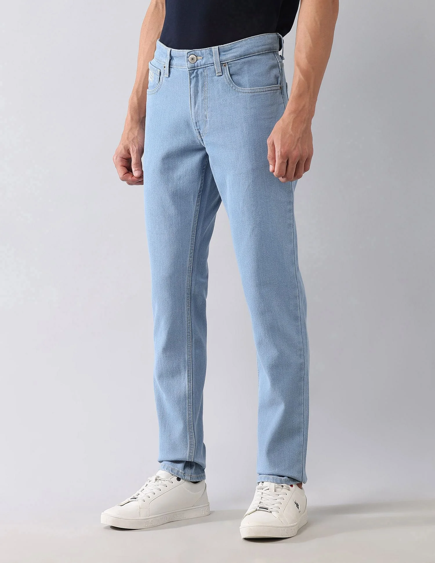 Brandon Slim Tapered Fit Blue Jeans - Image 4