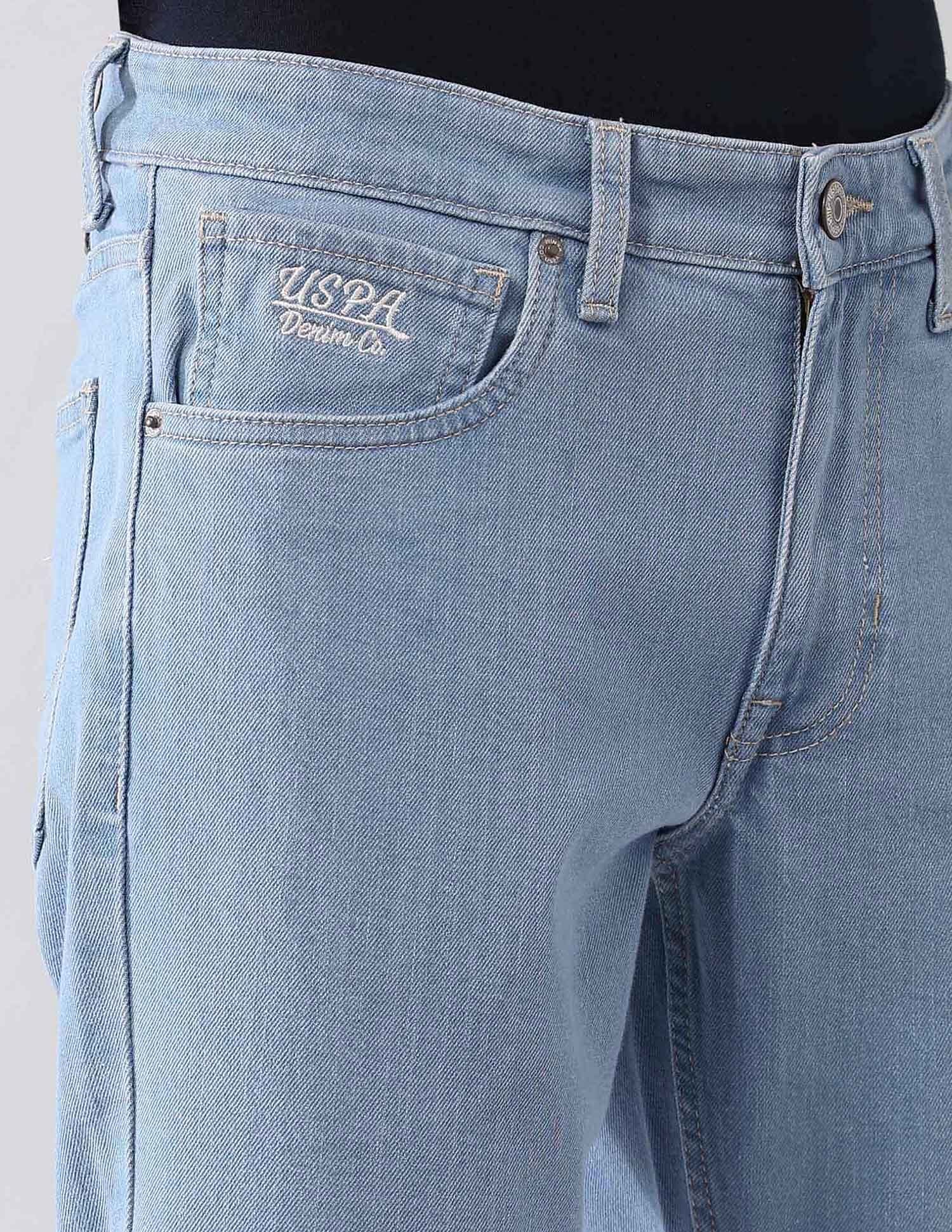 Brandon Slim Tapered Fit Blue Jeans - Image 7