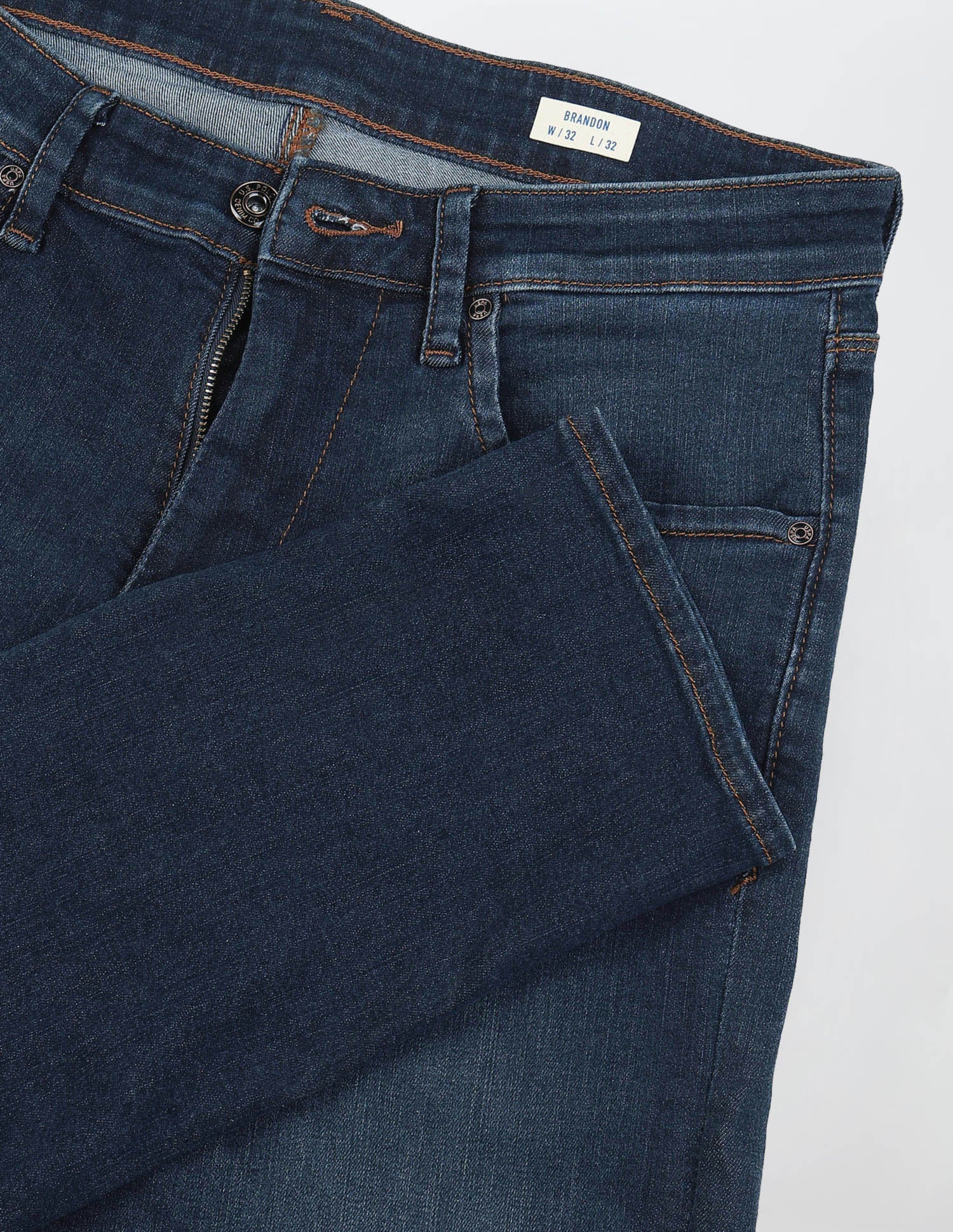 Brandon Slim Tapered Fit Blue Jeans - Image 2
