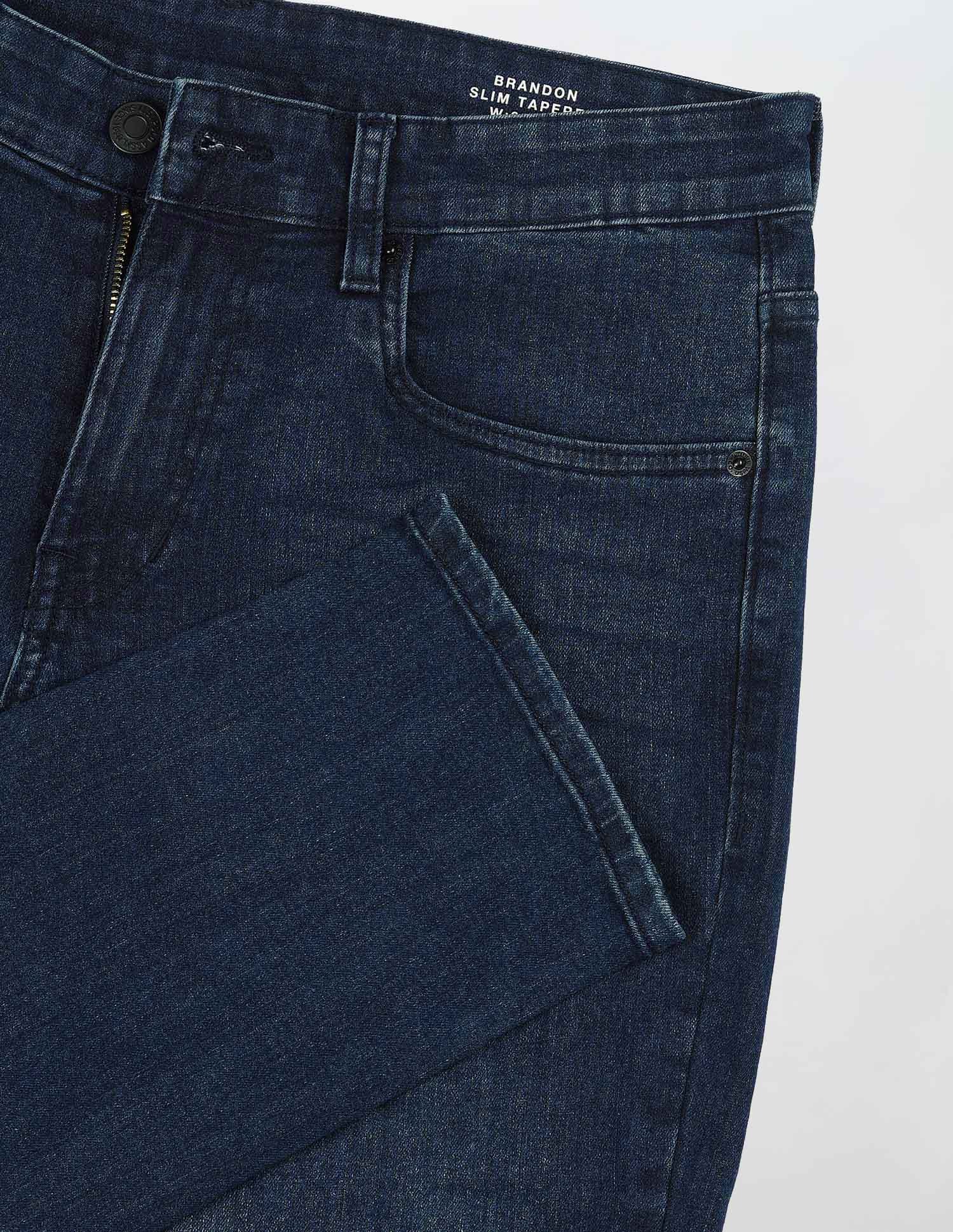 Brandon Slim Tapered Fit Blue Jeans - Image 2
