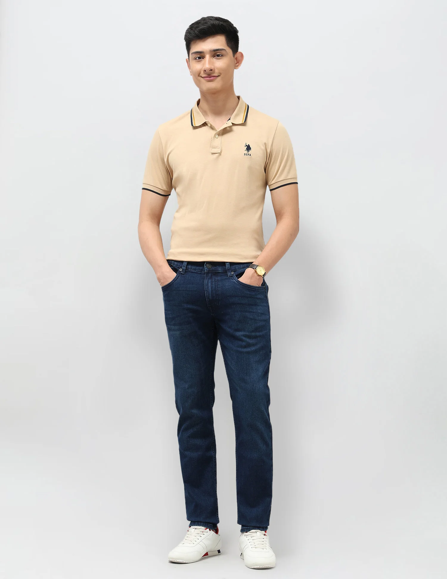 Brandon Slim Tapered Fit Blue Jeans - Image 3