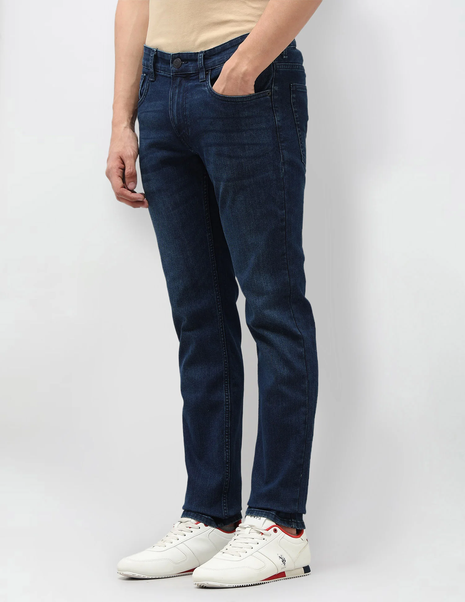 Brandon Slim Tapered Fit Blue Jeans - Image 4