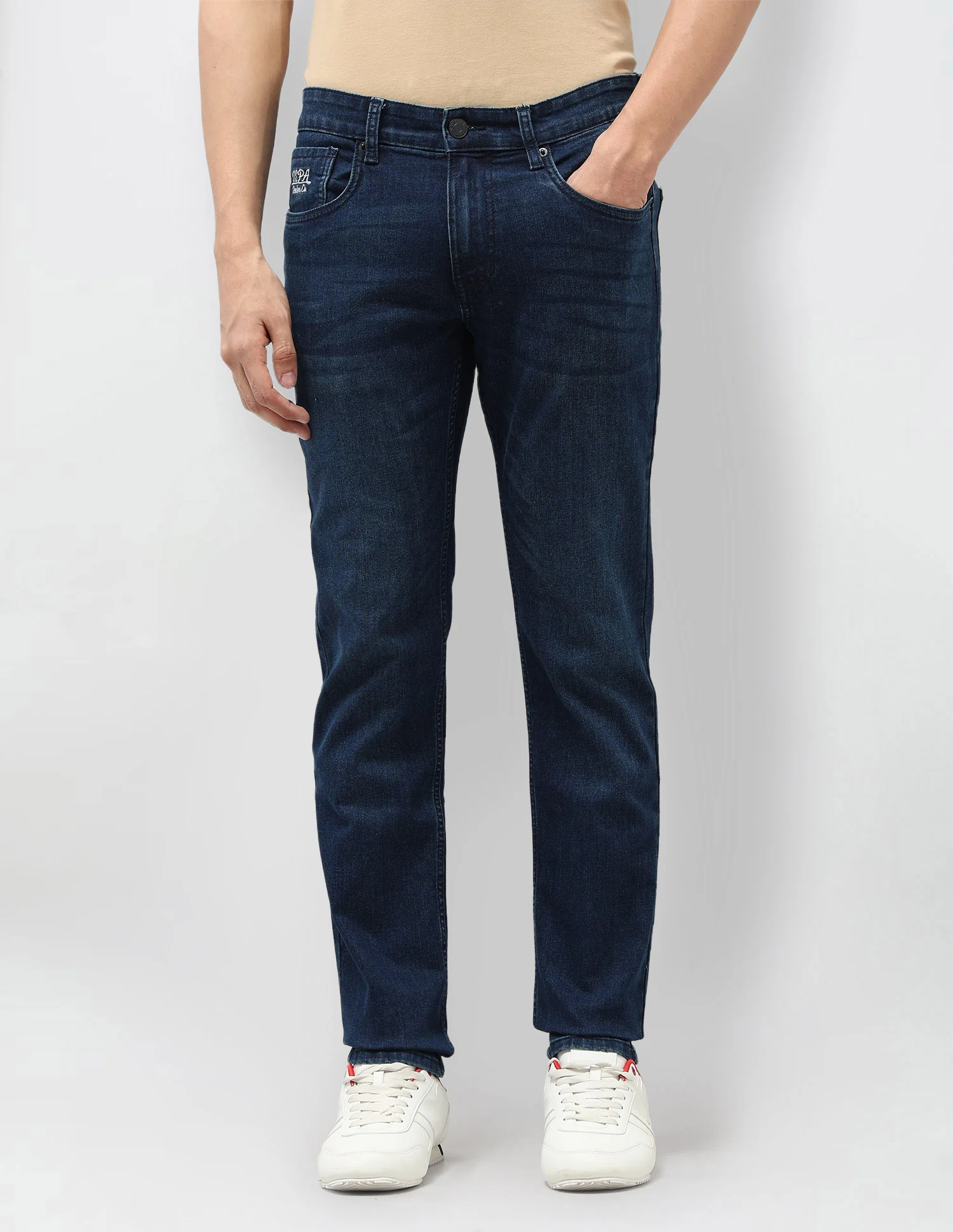 Brandon Slim Tapered Fit Blue Jeans - Image 6