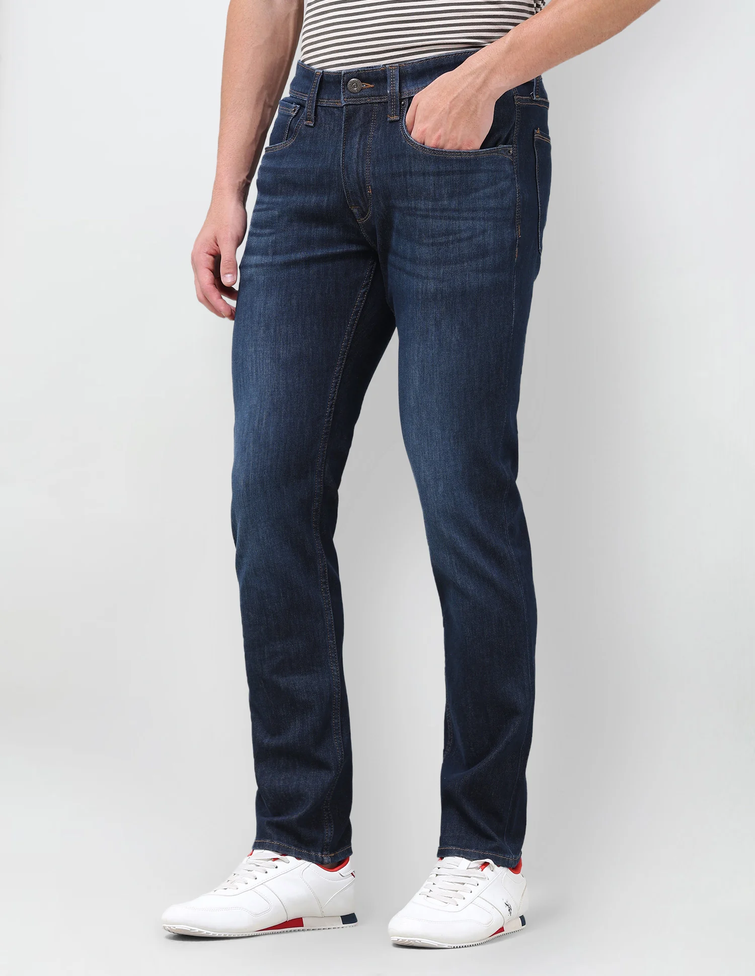 Brandon Slim-Tapered Fit Blue Jeans - Image 4