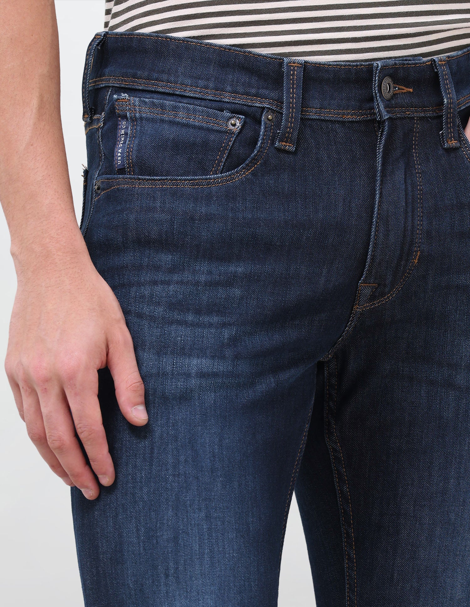 Brandon Slim-Tapered Fit Blue Jeans - Image 7