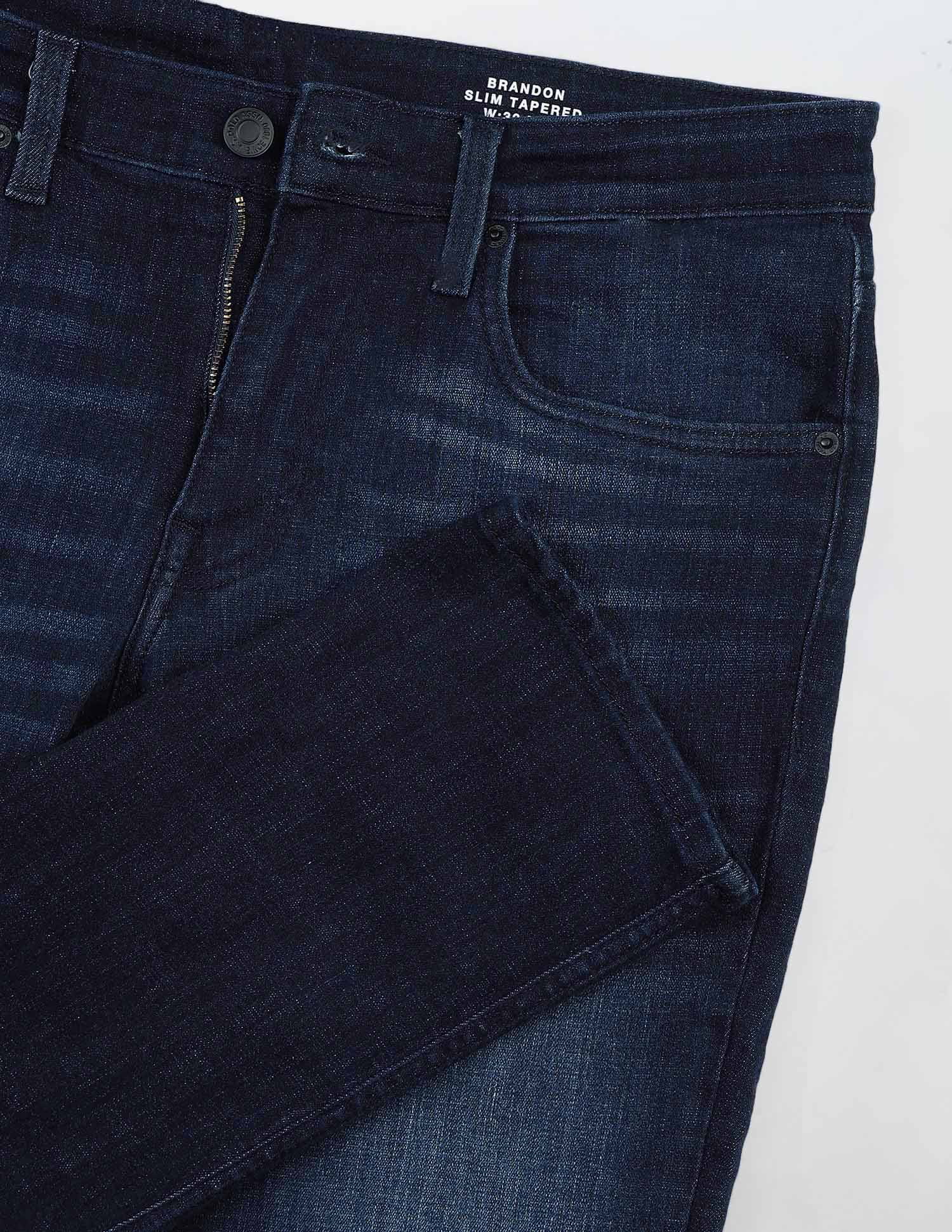 Brandon Slim Tapered Fit Blue Jeans - Image 2