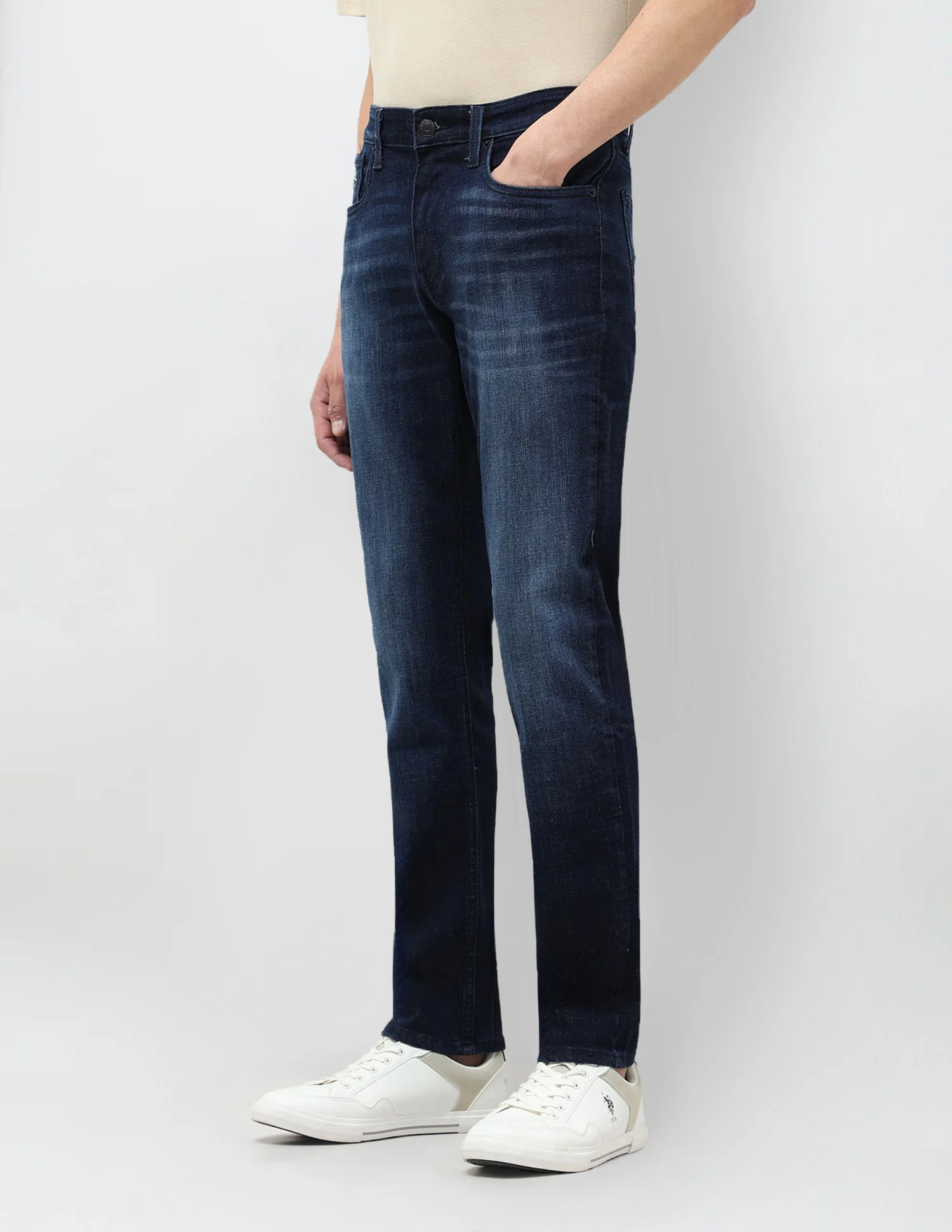 Brandon Slim Tapered Fit Blue Jeans - Image 4