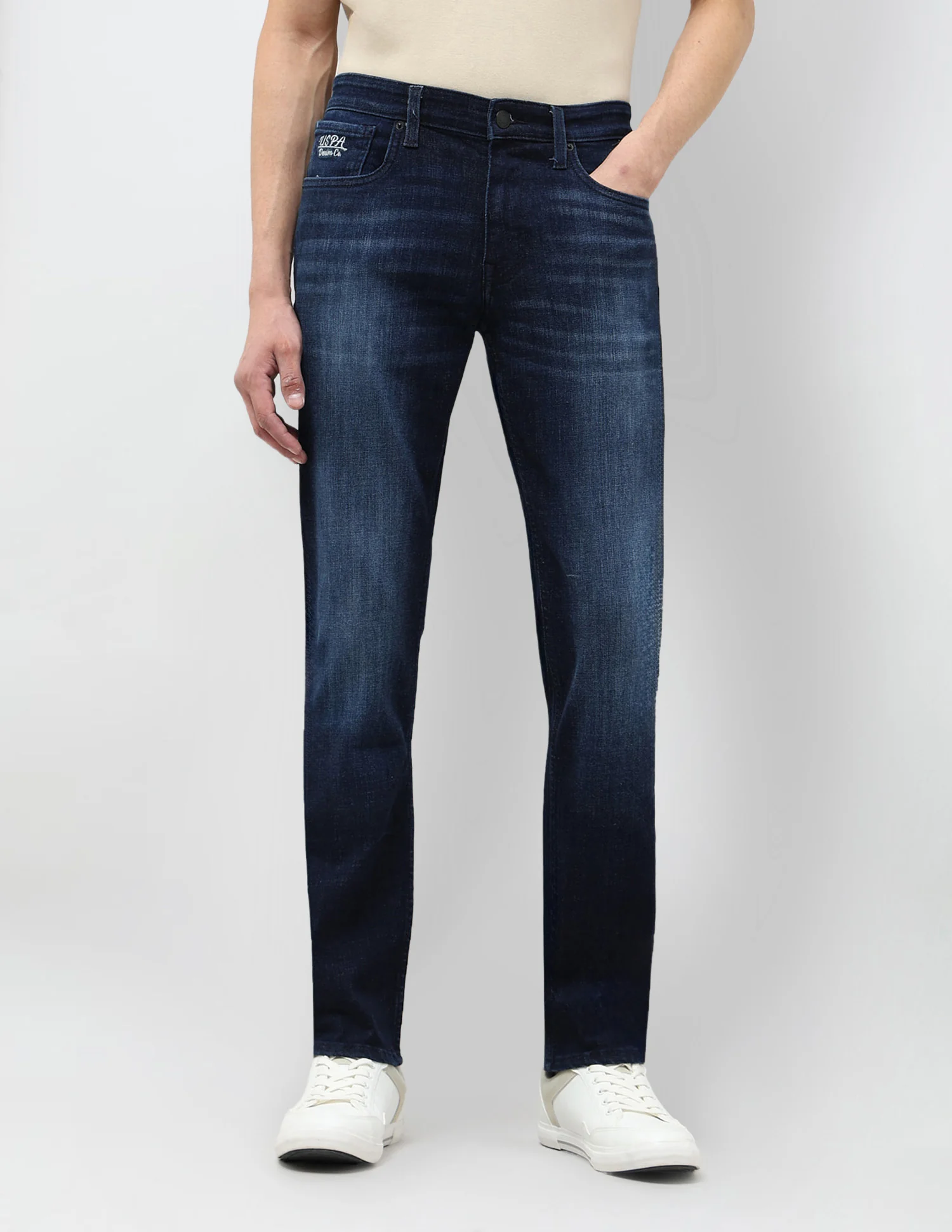Brandon Slim Tapered Fit Blue Jeans - Image 6