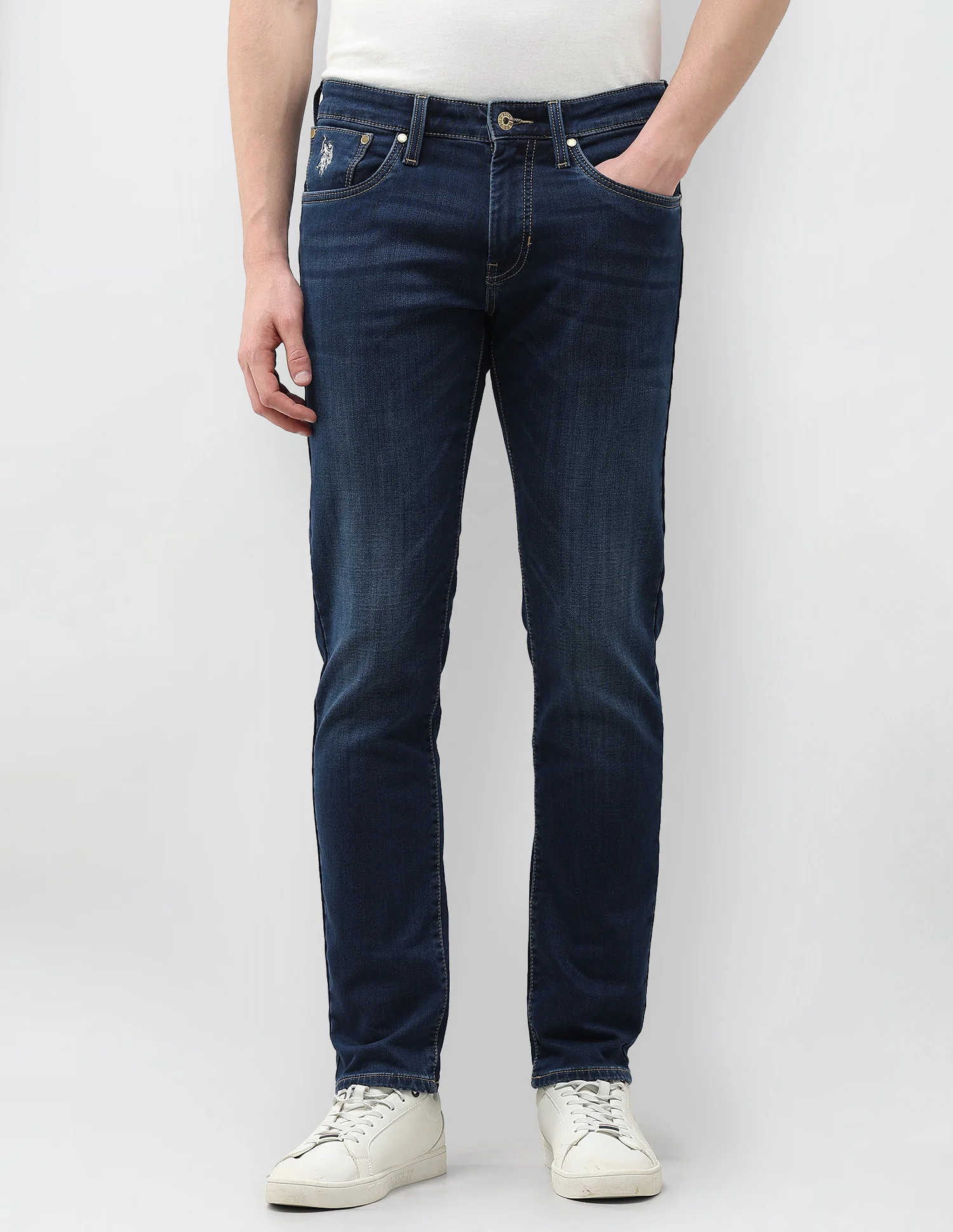 Brandon Slim Tapered Fit Blue Jeans - Image 6